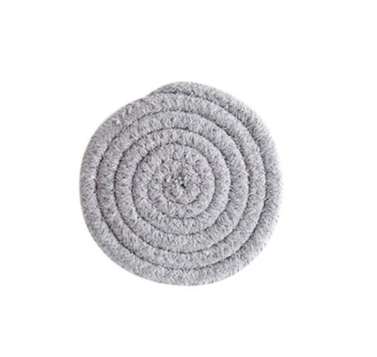 H-basics Getränkeuntersetzer Untersetzer Geflochtene Baumwoll Untersetzer hitzebeständig für Tassen, Gläser, Töpfe – Küchenzubehör Geschenkidee