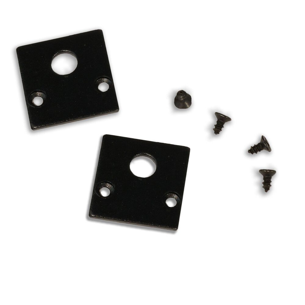 ISOLED Stromschienensystem 2x "Track48" PVC, schwarz, Aufbau, Artikelanzahl: 2, Schienen-Endkappe, 5.105 cm, (ja)