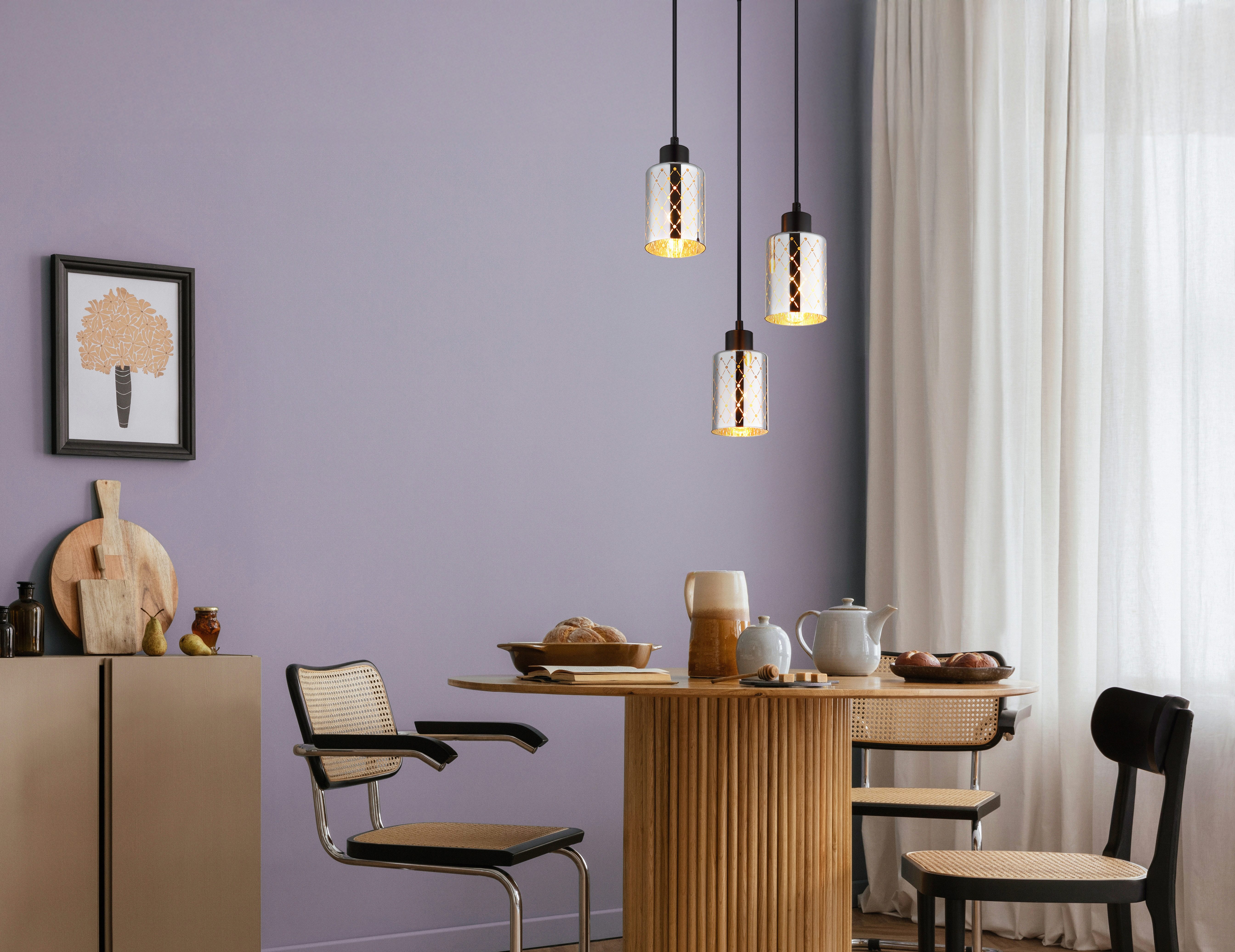GLOBO LIGHTING Hängeleuchte ALONSO, ohne Leuchtmittel, Hängelampe Esszimmer-Leuchte Esstischleuchte Wohnzimmer