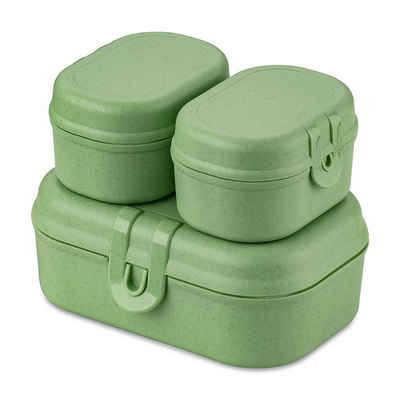 KOZIOL Lunchbox Lunchboxen 3er-Set PASCAL READY MINI, Kunststoff, (Set, 3-tlg., 3 Lunchboxen), Brotdosen Kunststoff
