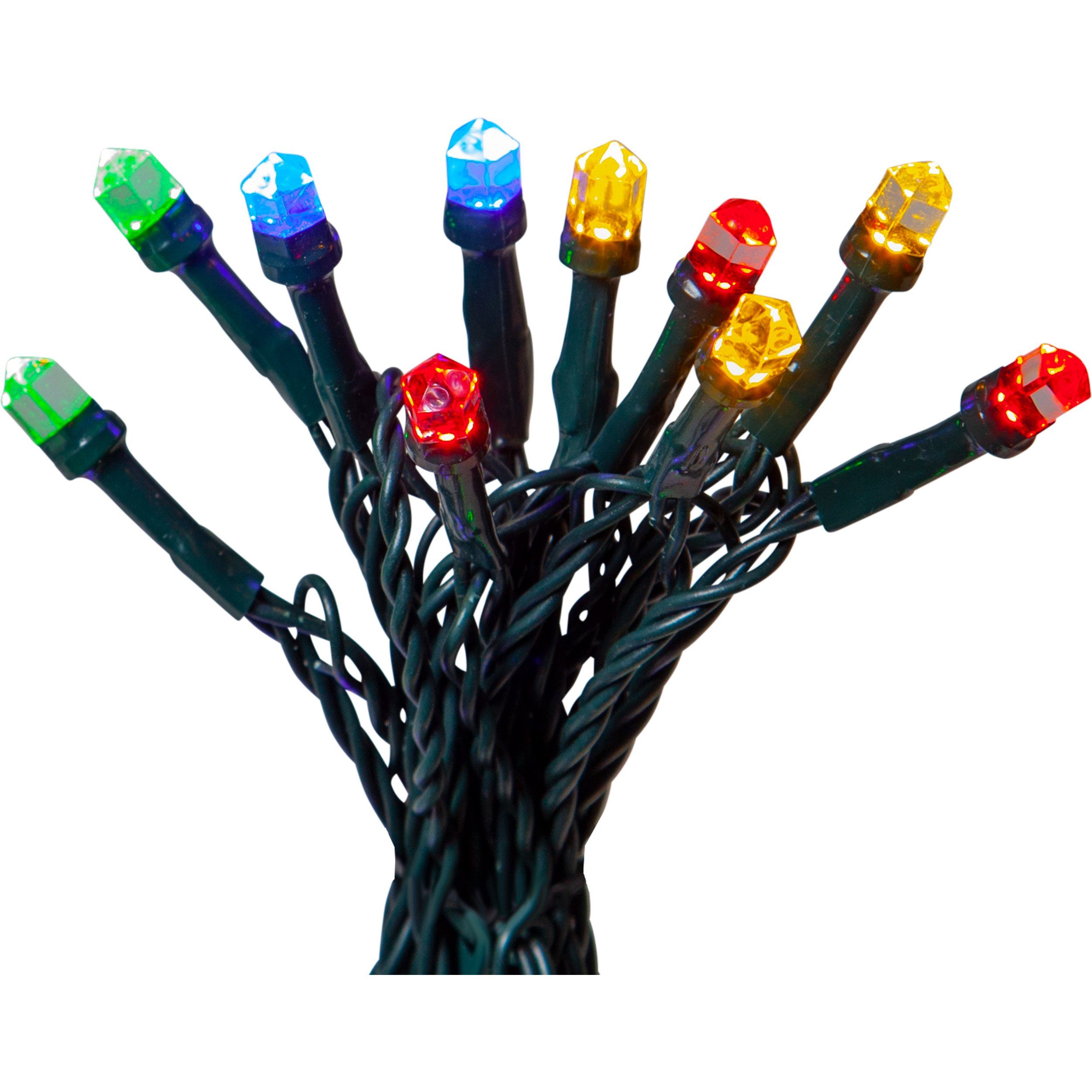 STAR TRADING LED-Lichterkette Diamond Star Light, LED-Lichterkette Diamond Star Light, bunt, 200 LEDs, 15m