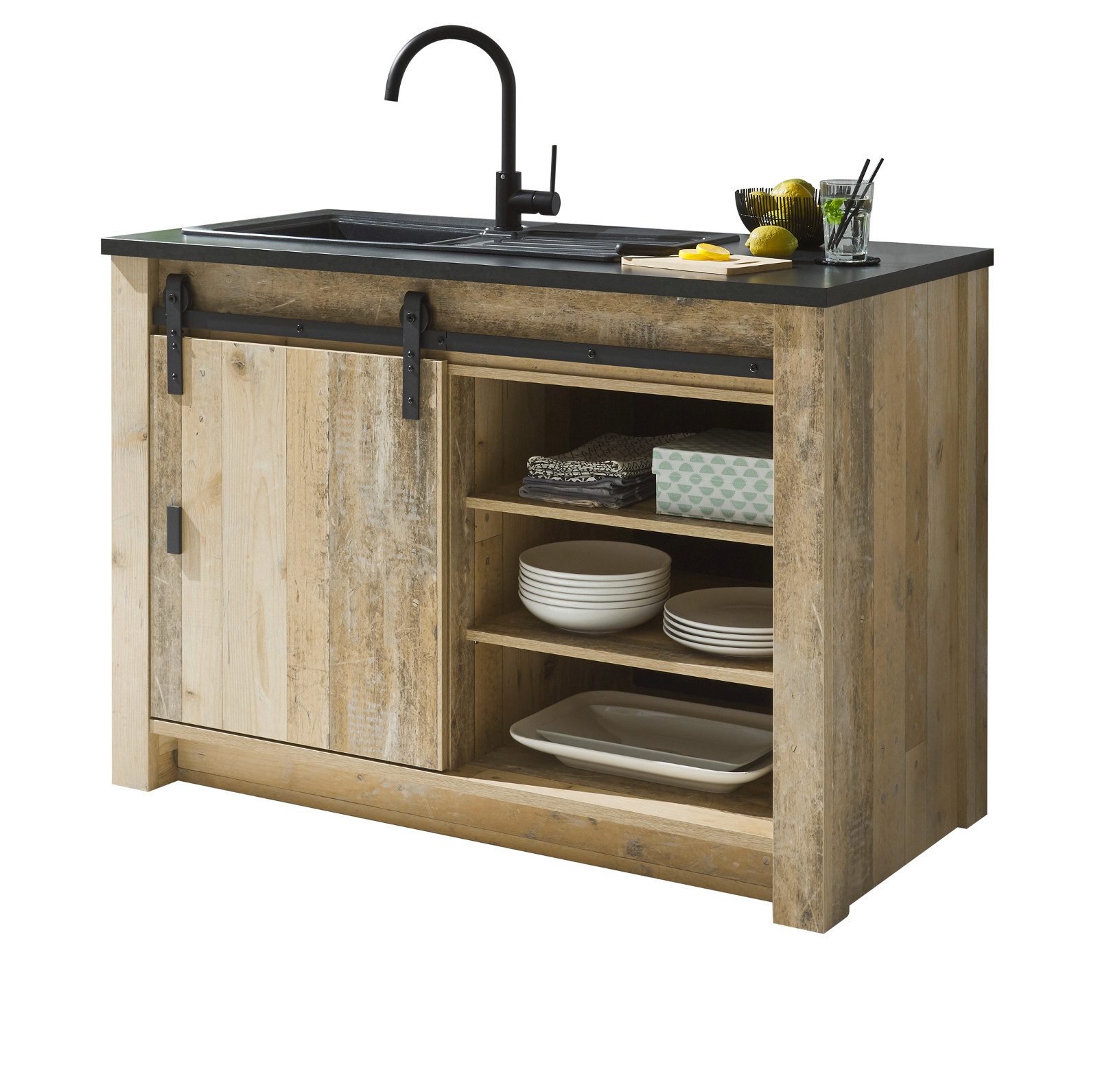Furn.Design Spülenunterschrank Stove