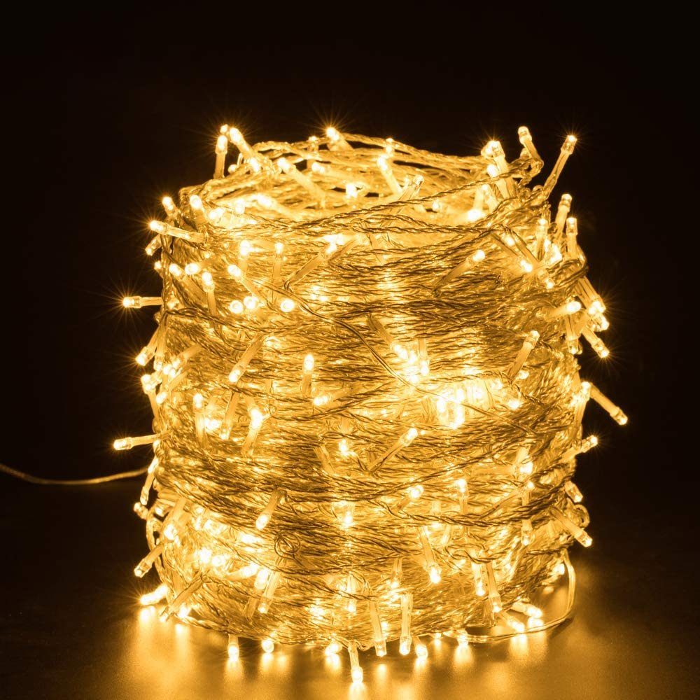 Elegear LED-Lichterkette »LED Lichterkette Außen Warmweiß  Weihnachtsbeleuchtung mit Timer«, 250-flammig, Weihnachtsdeko für Innen  Außen