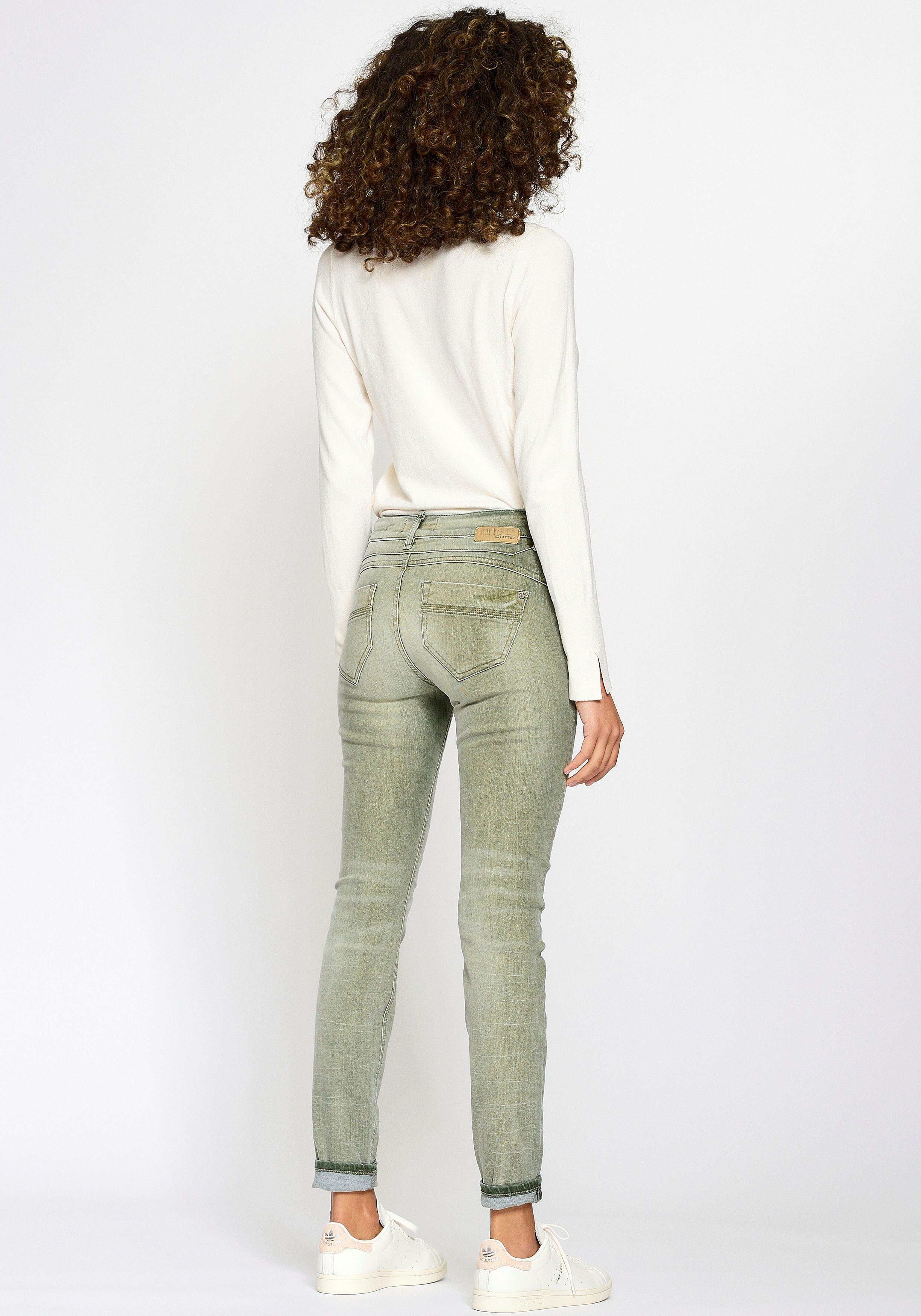 GANG washed Skinny-fit-Jeans 94 down Nele