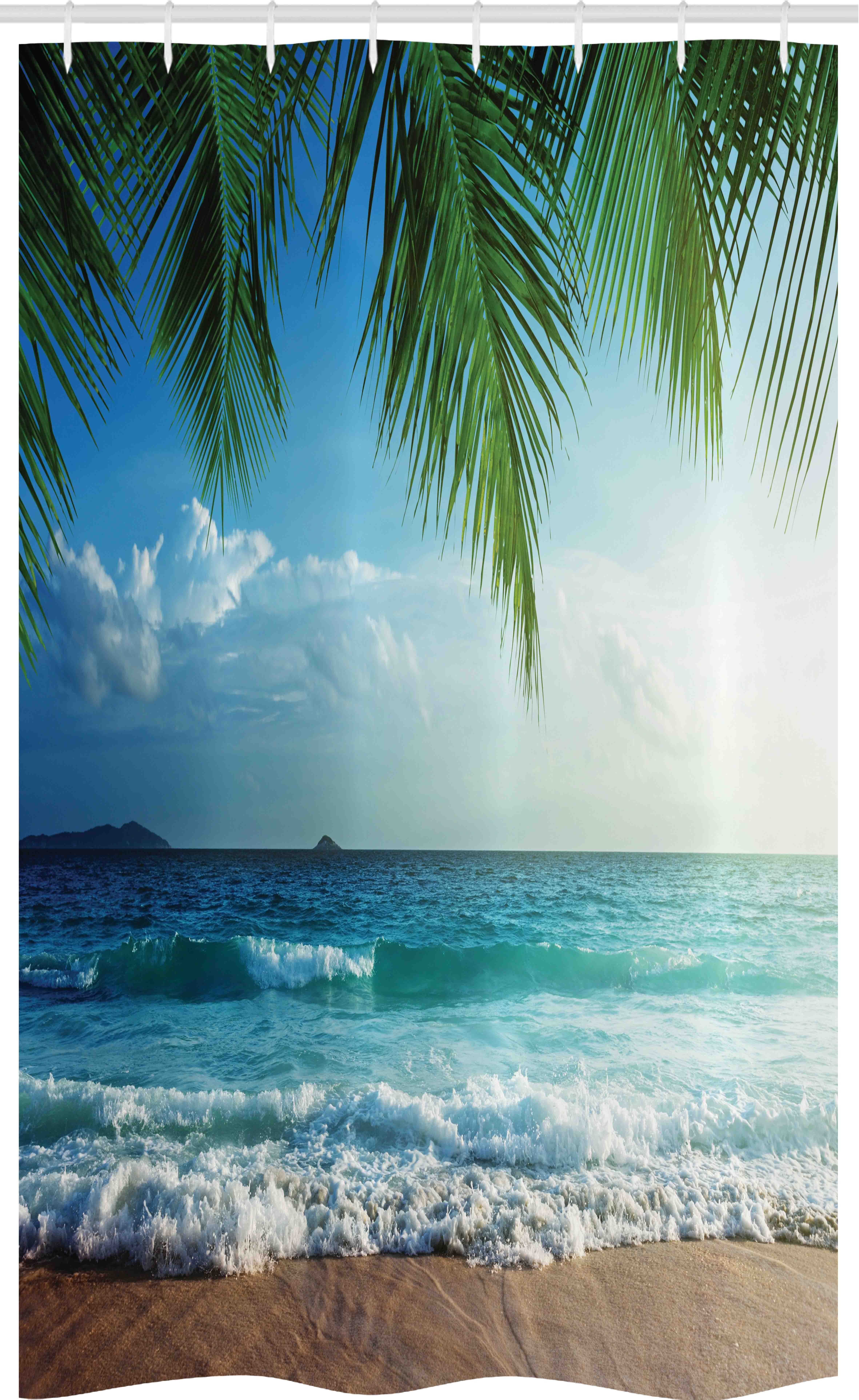 Abakuhaus Duschvorhang Badezimmer Deko Set aus Stoff mit Haken Breite 120 c günstig online kaufen