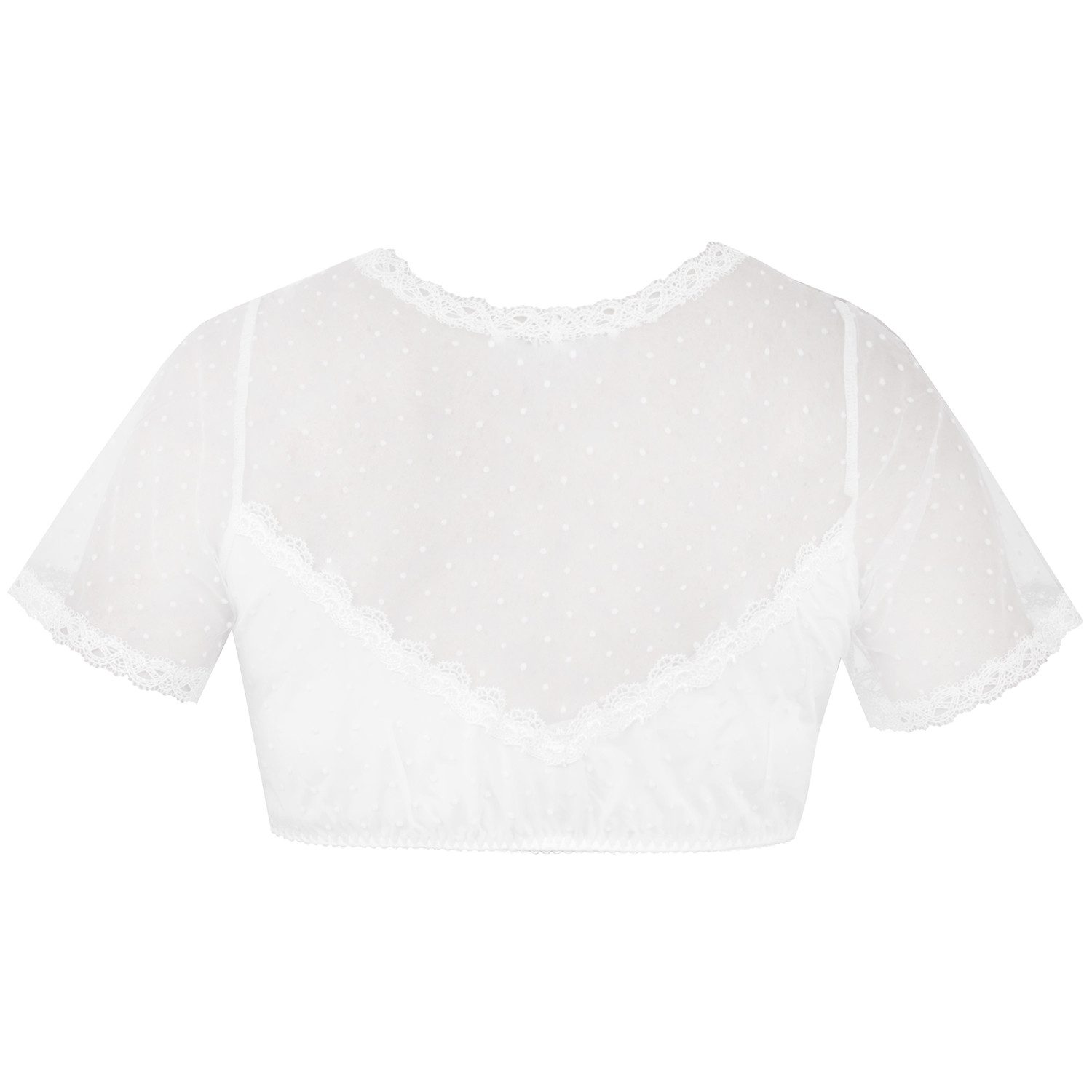 MarJo Dirndlbluse MarJo 'Anzing' Kurzarm, Offwhite günstig online kaufen