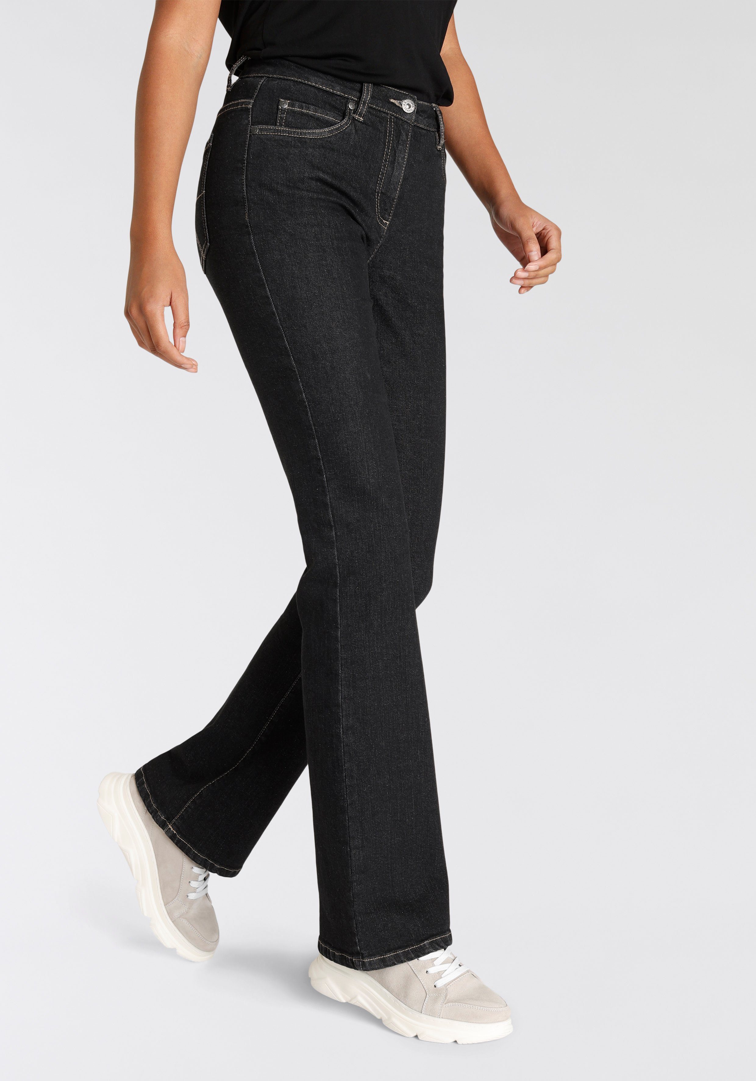 Arizona Bootcut-Jeans High Waist