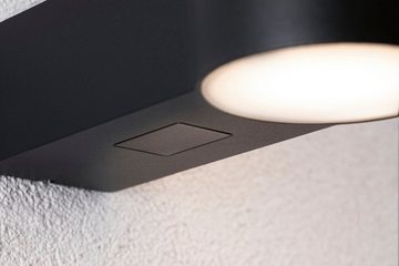 Paulmann LED Außen-Wandleuchte Sienna 230V mit PIR-Sensor anthrazit IP44, LED fest integriert, Warmweiß, seewasserresistent