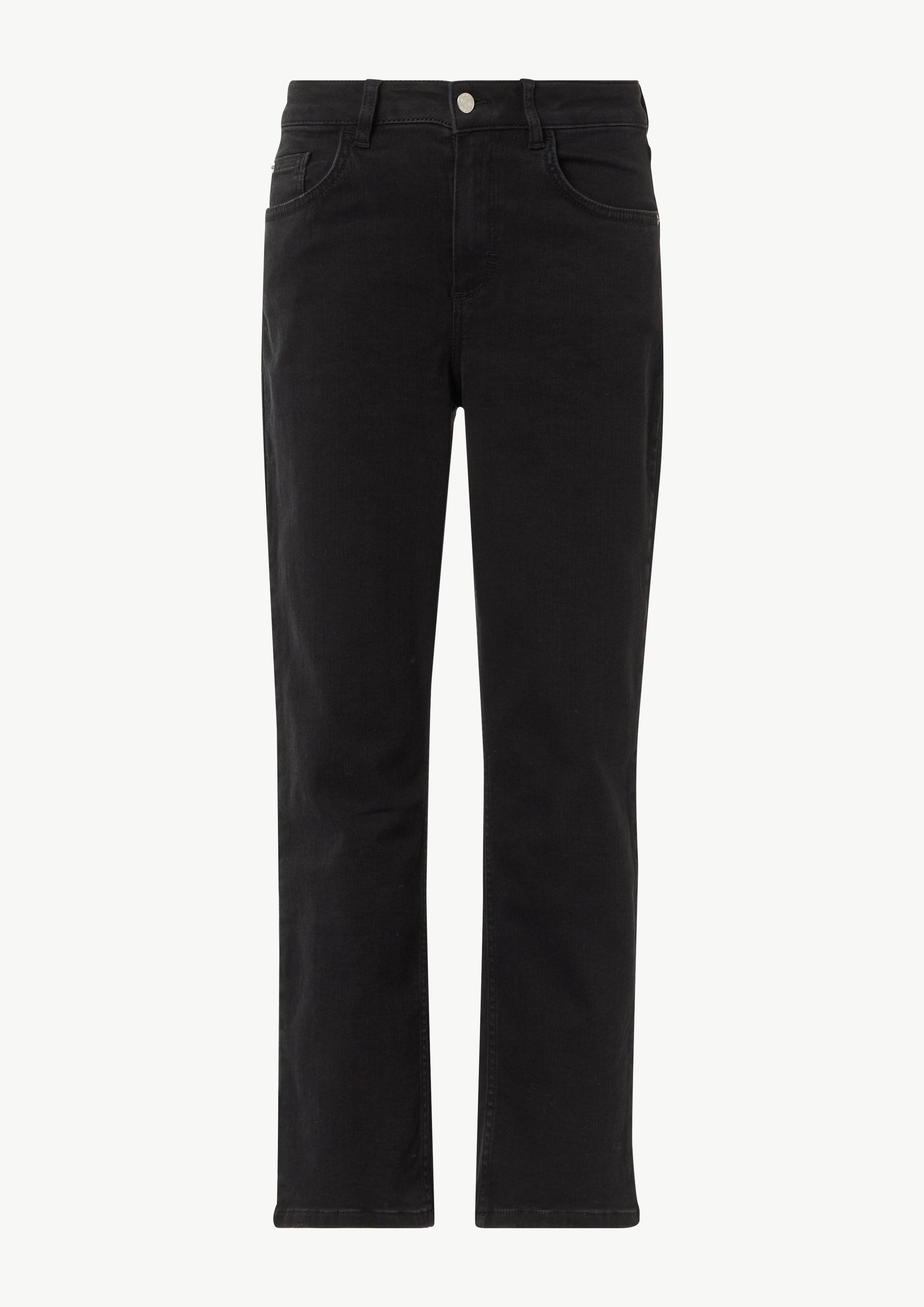 5-Pocket-Jeans Straight-Leg-Jeans aus Baumwollstretch
