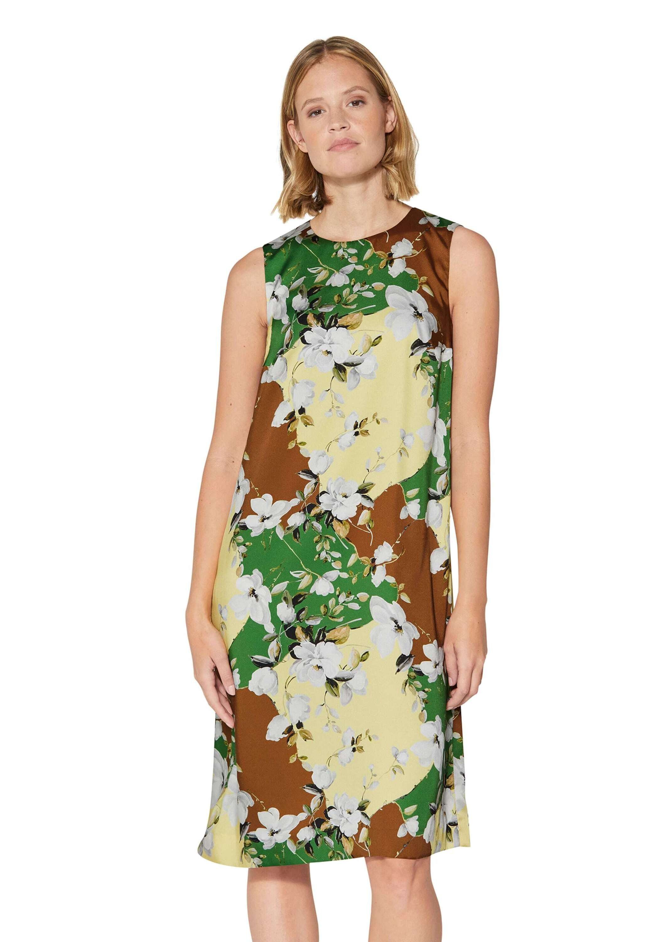 Midikleid Ärmelloses Kleid mit Blumenmuster