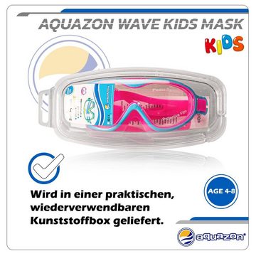 AQUAZON Taucherbrille WAVE Junior Kinder Schwimmbrille, Schnorchelbrille, 3-7 Jahre