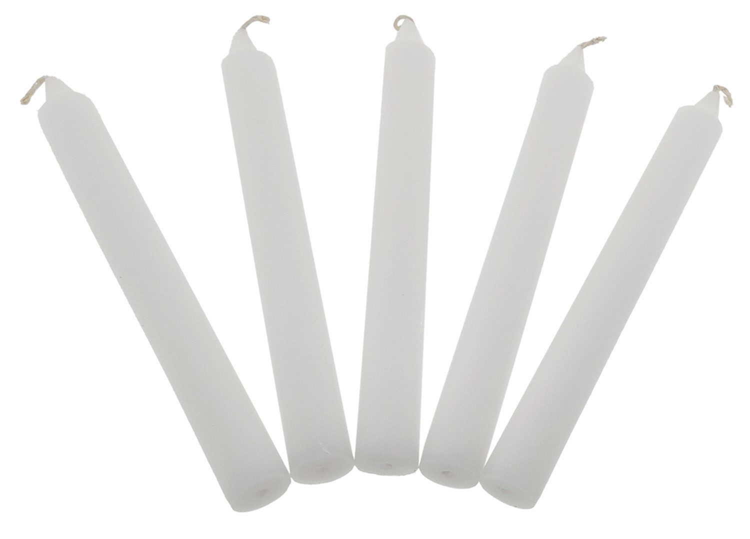 PAPSTAR Tafelkerze 30 weiße Stabkerzen 19 cm - Dekokerzen (set, 30-tlg., Tafelkerzen), Spitzkerzen Leuchterkerzen Stabkerzen