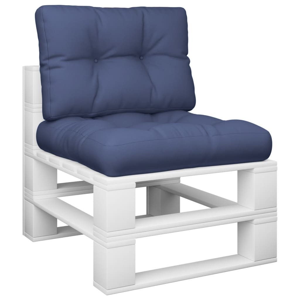vidaXL Sitzauflage Palettenkissen-Set Marineblau 60x40x12 cm günstig online kaufen