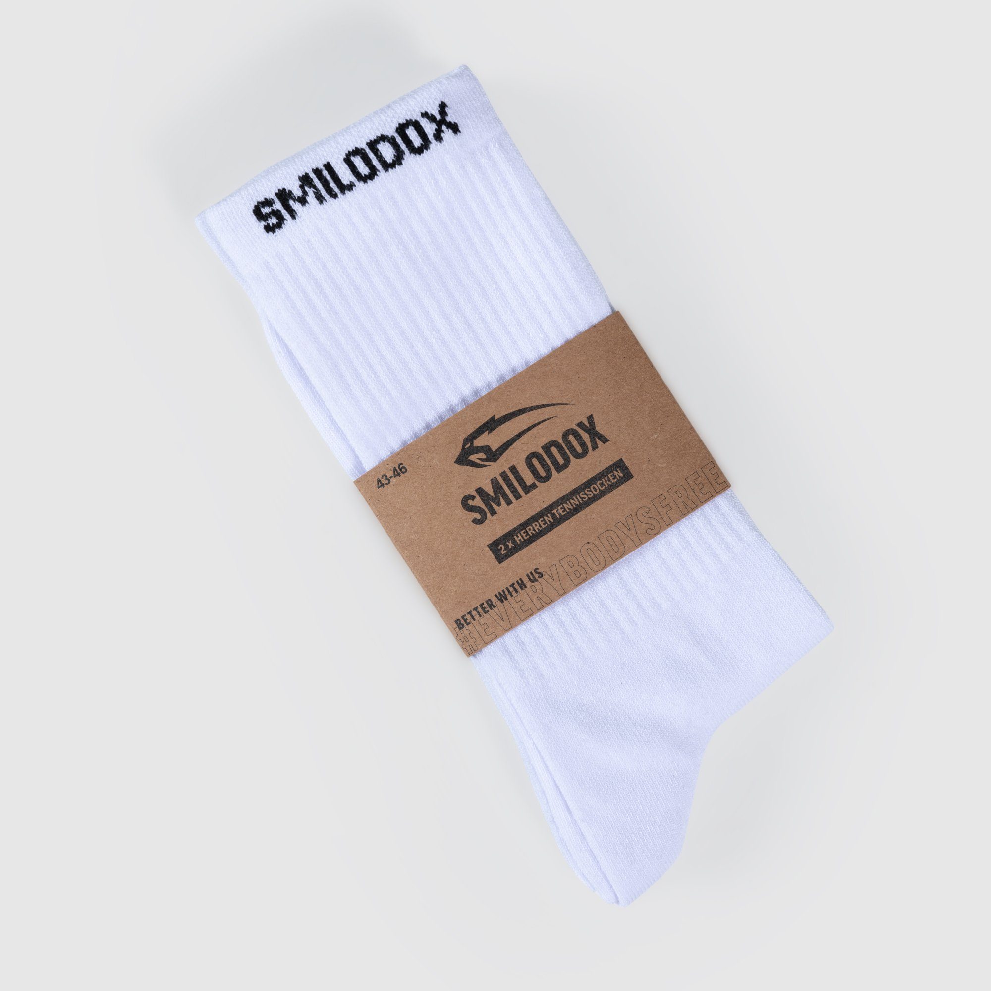 Smilodox Tennissocken Men Tennissocken 2er Pack Multicolor V1 Weiß | Socken