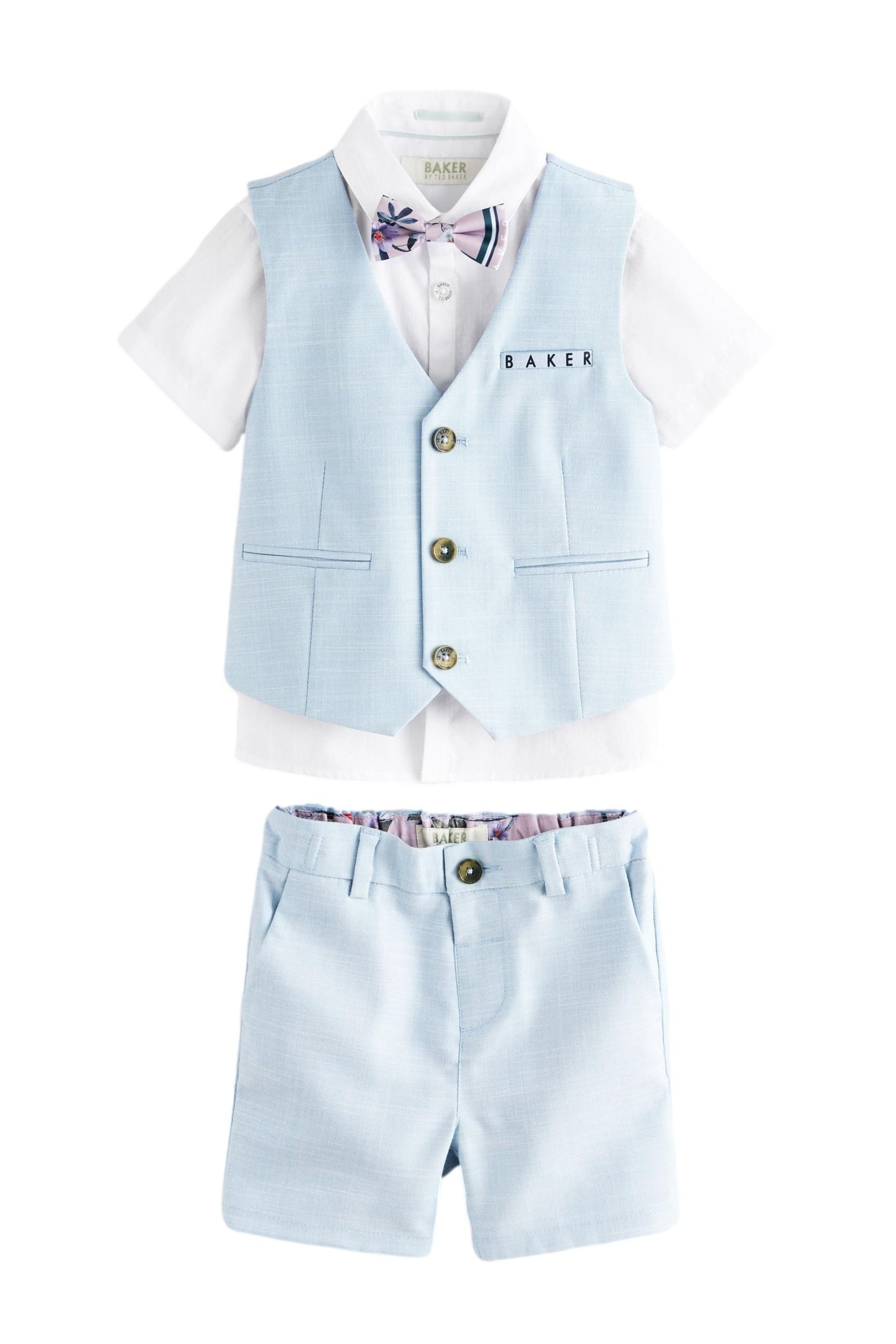 Baker by Ted Baker Kinderanzug Baker by Ted Baker Hemd, Weste und Shorts im Set (4-tlg)