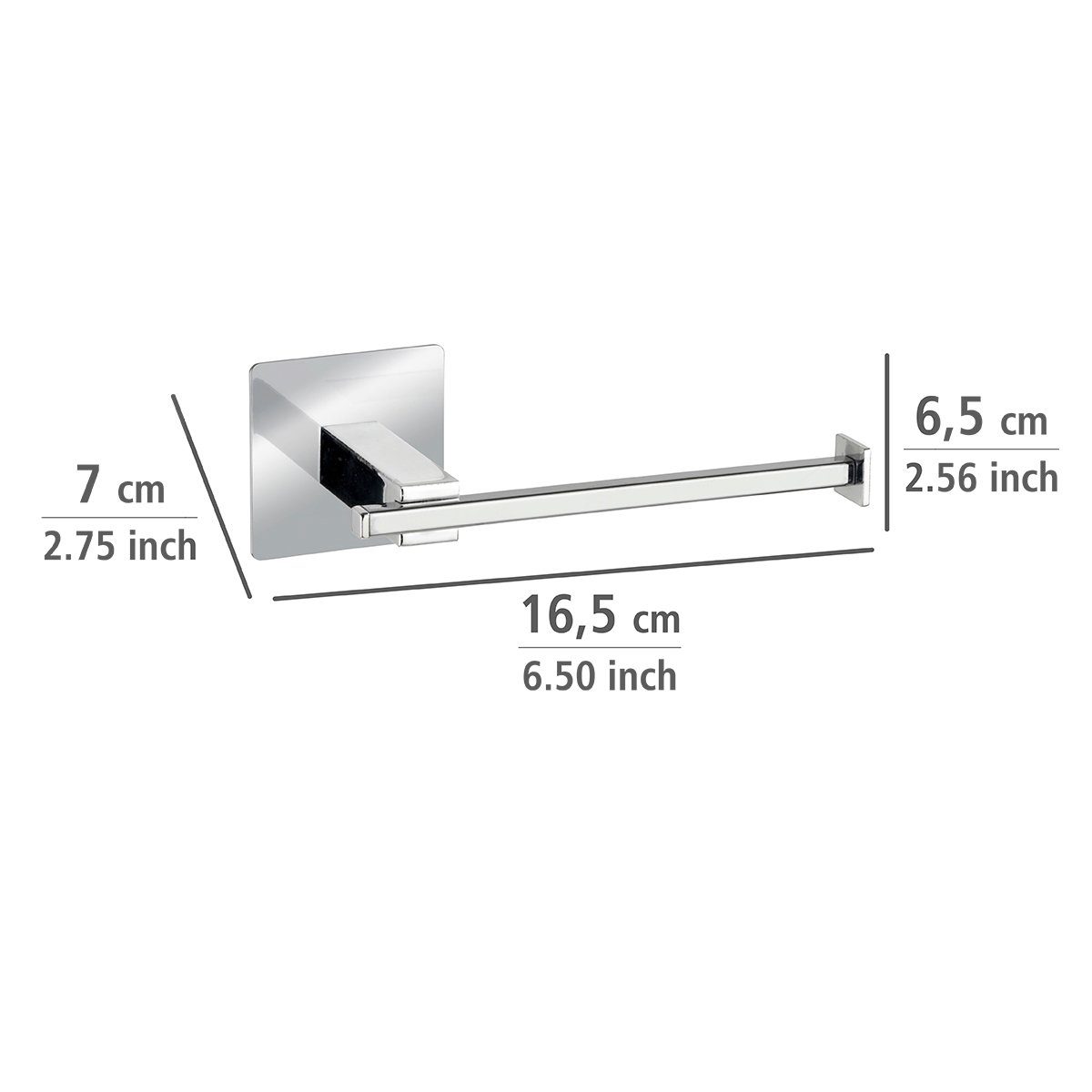 WENKO Toilettenpapierhalter Turbo-Loc Quadro (1-St) – Bild 4 von 5