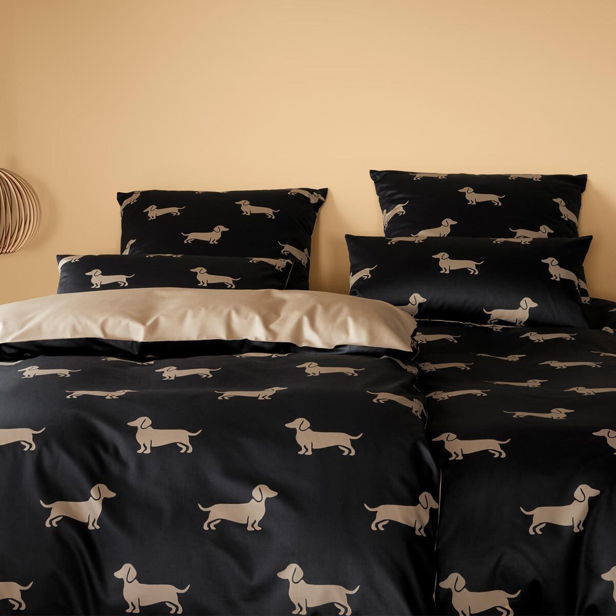 Elegante Bettwäsche Dogs, Mako Satin, 2 günstig online kaufen