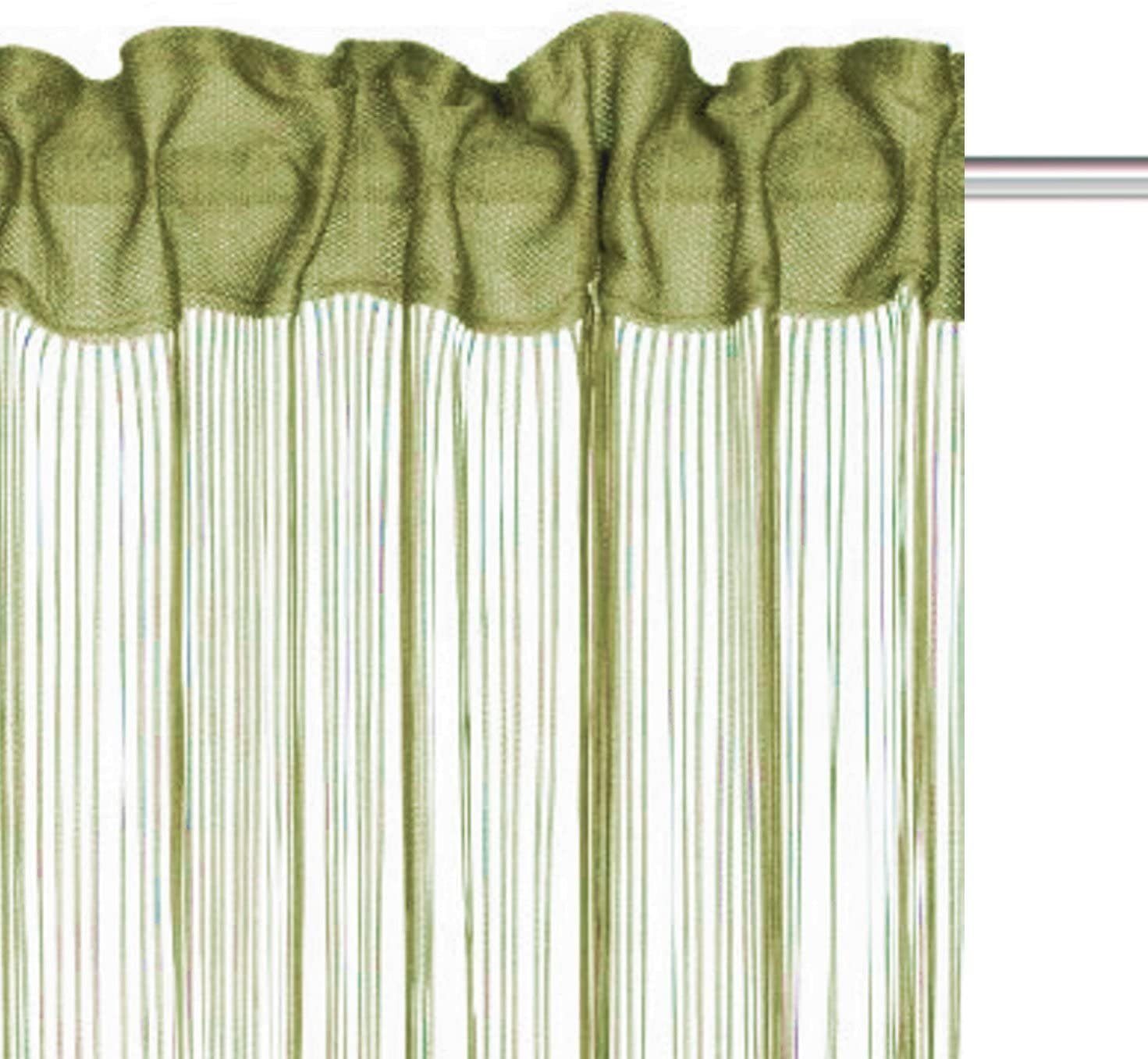 Fadenvorhang Fadenvorhang mit Universalband, grün, BxH 100x245cm,  Clever-Kauf-24, (1 St)
