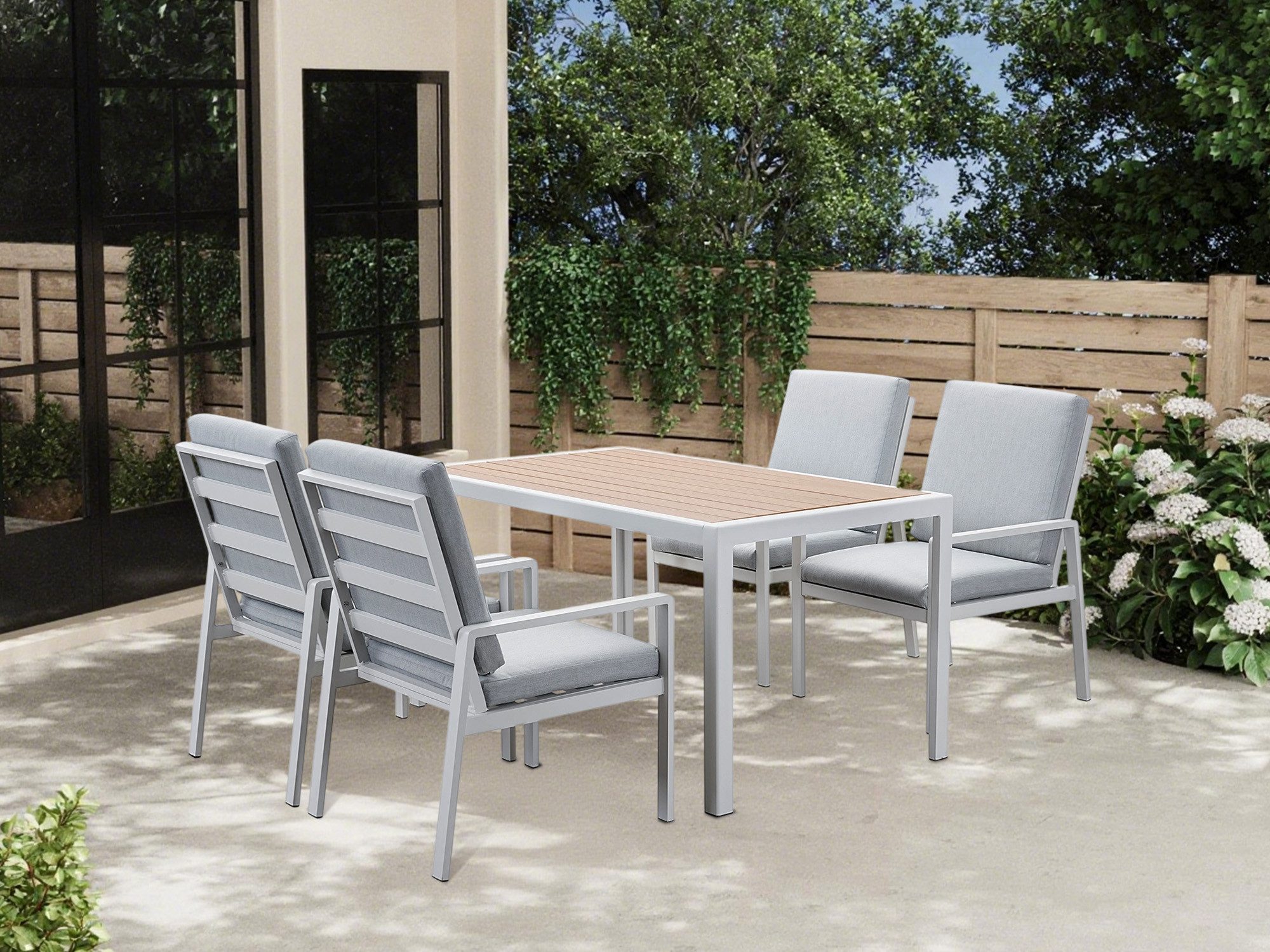 MeXo Gartenlounge-Set Lounge Gartenmöbelset Aluminium, (Garten günstig online kaufen