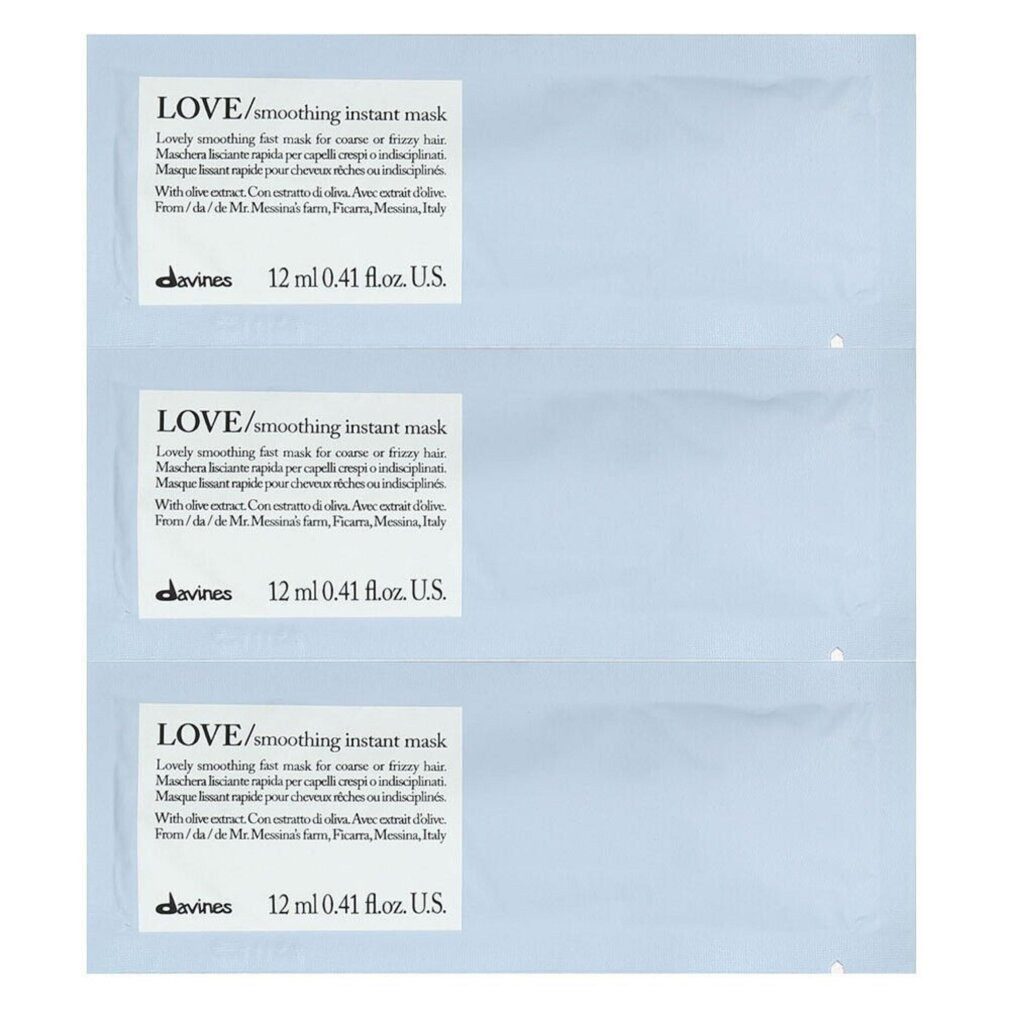 Davines Haarpflege-Set, Love Smoothing, Crememaske zur Haarbehandlung