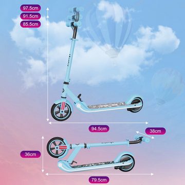 RCB E-Scooter »Escooter für Kinder 6-16 Jahre Klappbarer e-roller 150W,16km/h«