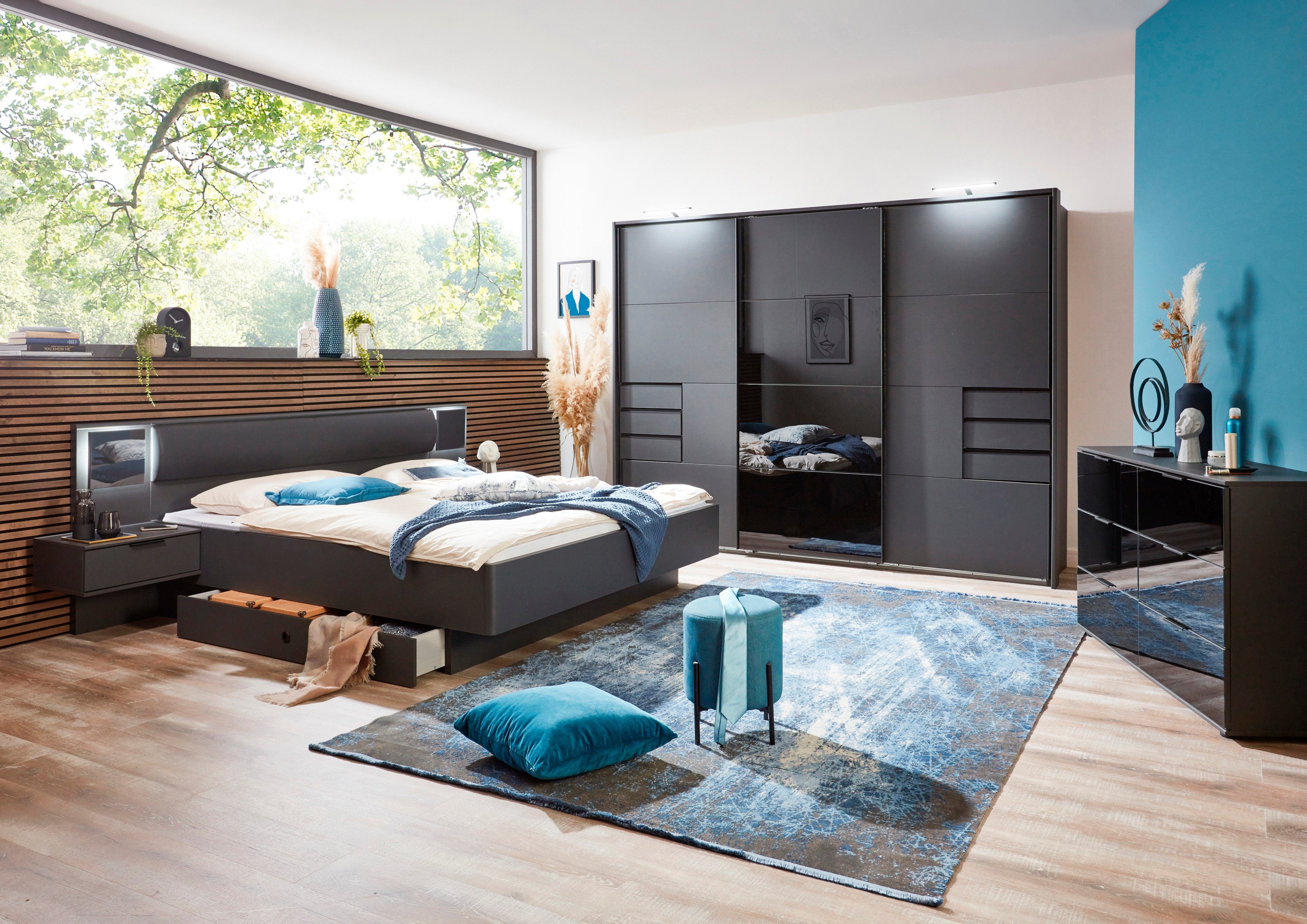 Wimex Bettanlage Barcelona, mit integrierter LED Beleuchtung