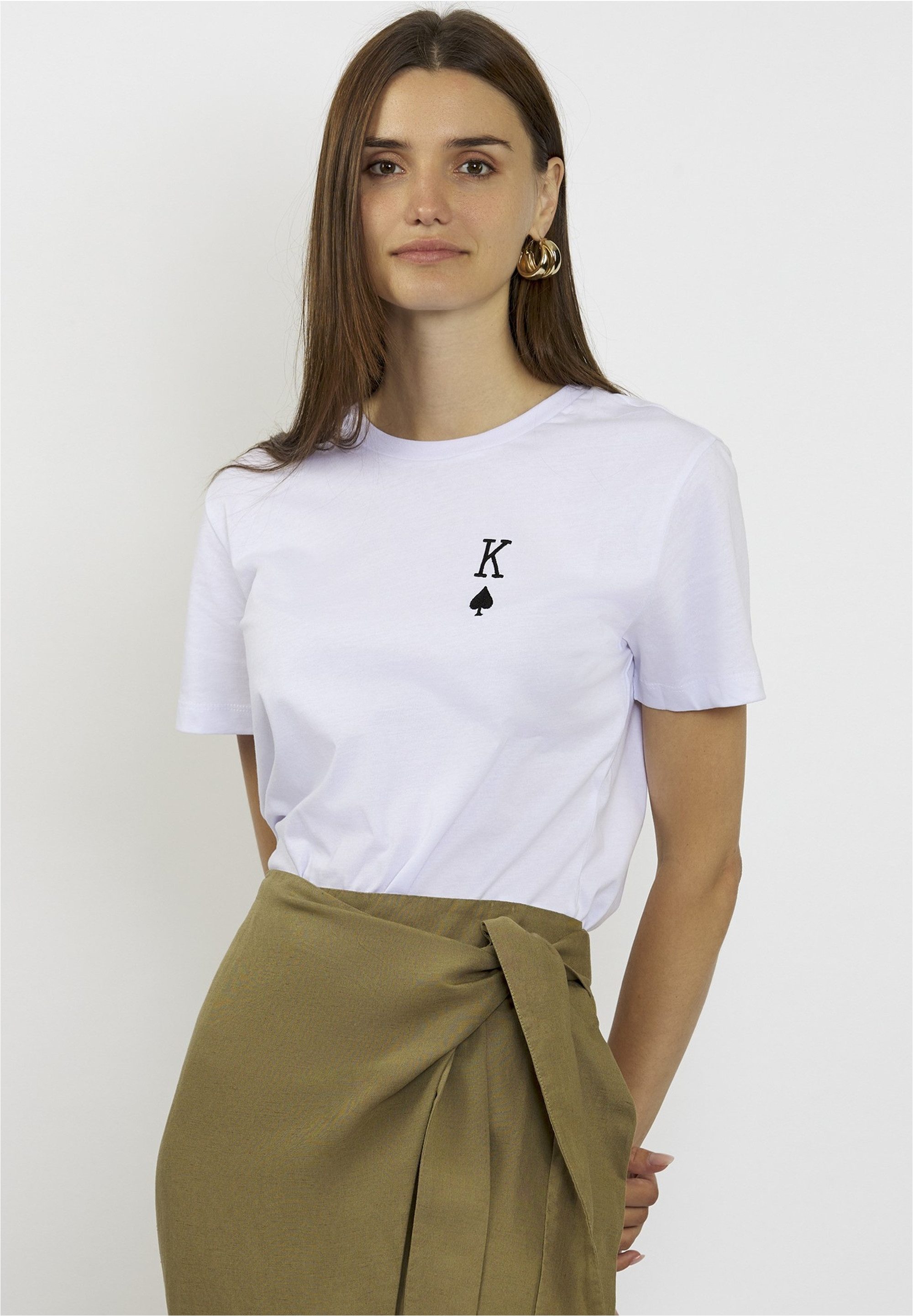 freshlions T-Shirt "Embroidere", (1 tlg.), mit kleiner Stickerei auf der Br günstig online kaufen