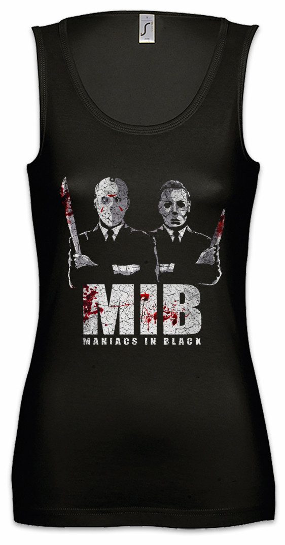 Tanktop Maniacs In Black Ärmelloses Damen T-Shirt Men Jason Halloween Horror