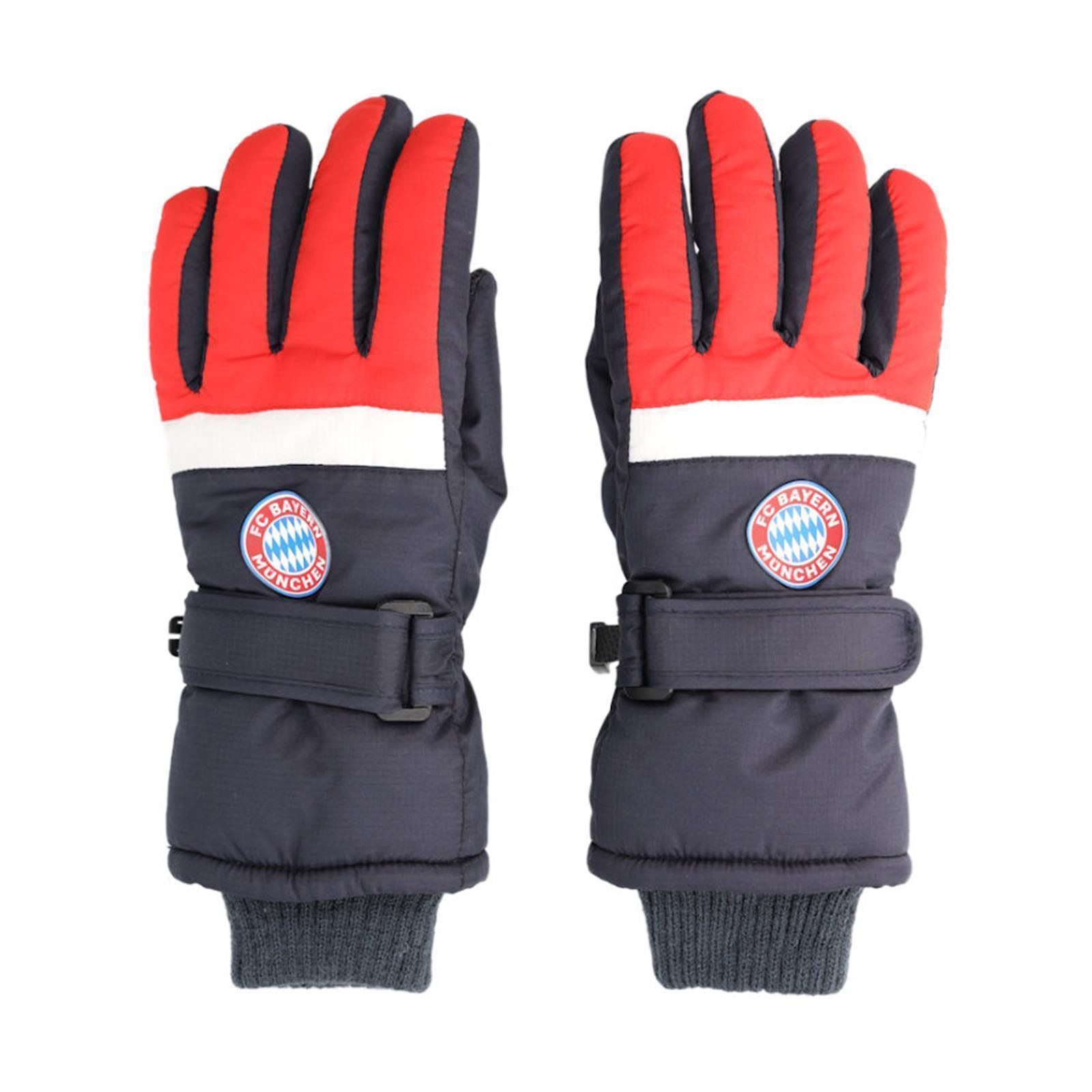 FC Bayern München Multisporthandschuhe FC Bayern Schneehandschuh Kinder navy/rot/weiß atmungsaktiv