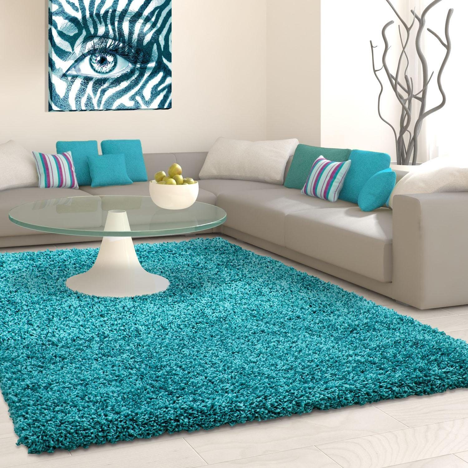 Ayyildiz Teppiche Hochflor-Teppich Life Shaggy 1500, auch als Läufer und in Rund erhältlich, rechteckig, Höhe: 30 mm, Langflor, uni, große Farb- und Größenauswahl. Wohnzimmer, alle Räume