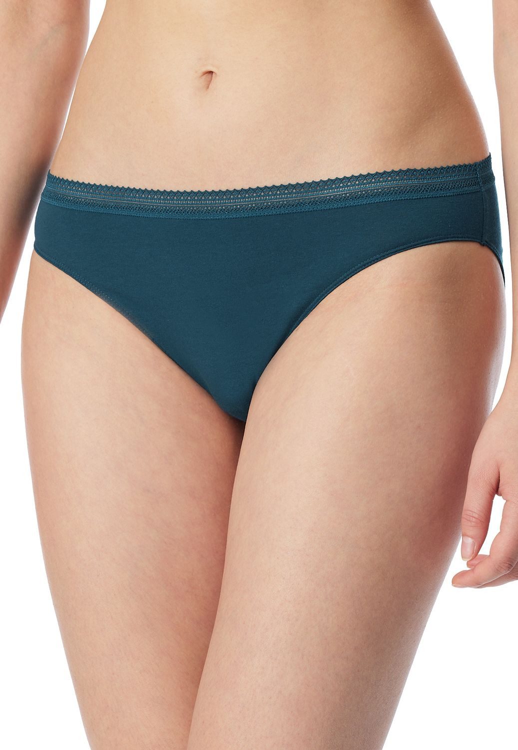 Schiesser Slip Cotton Lace (Set) mit attraktivem Spitzenbündchen