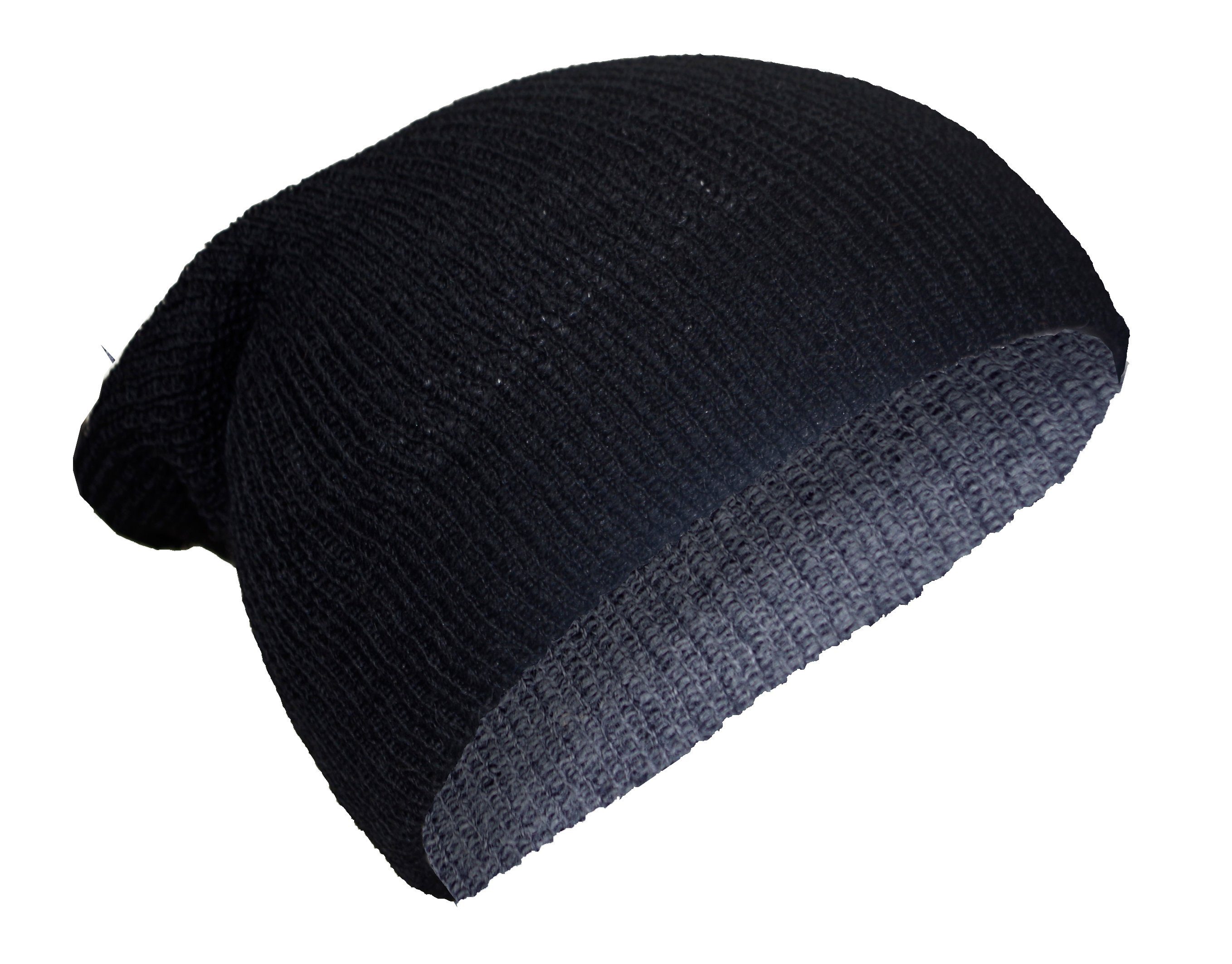 Posh Gear Strickmütze Alpaka Mütze Rettolana aus 100% Alpakawolle grau / schwarz