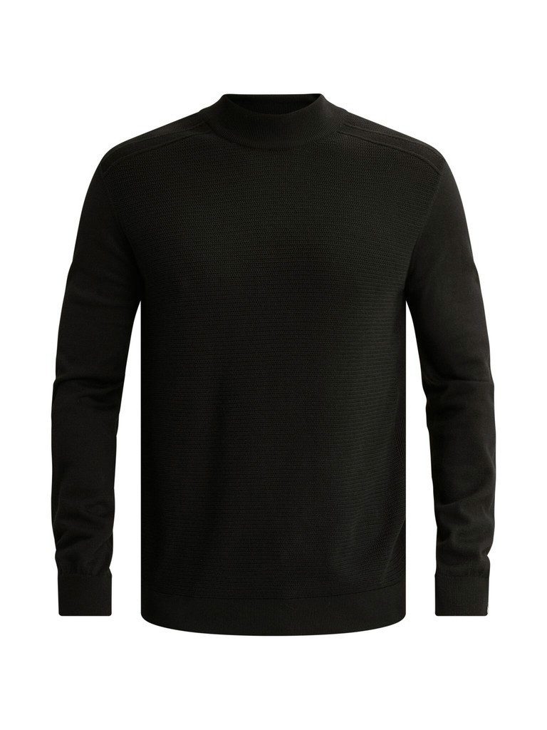 Vanguard Strickpullover Pullover aus Baumwolle/Modal mit Mockneck
