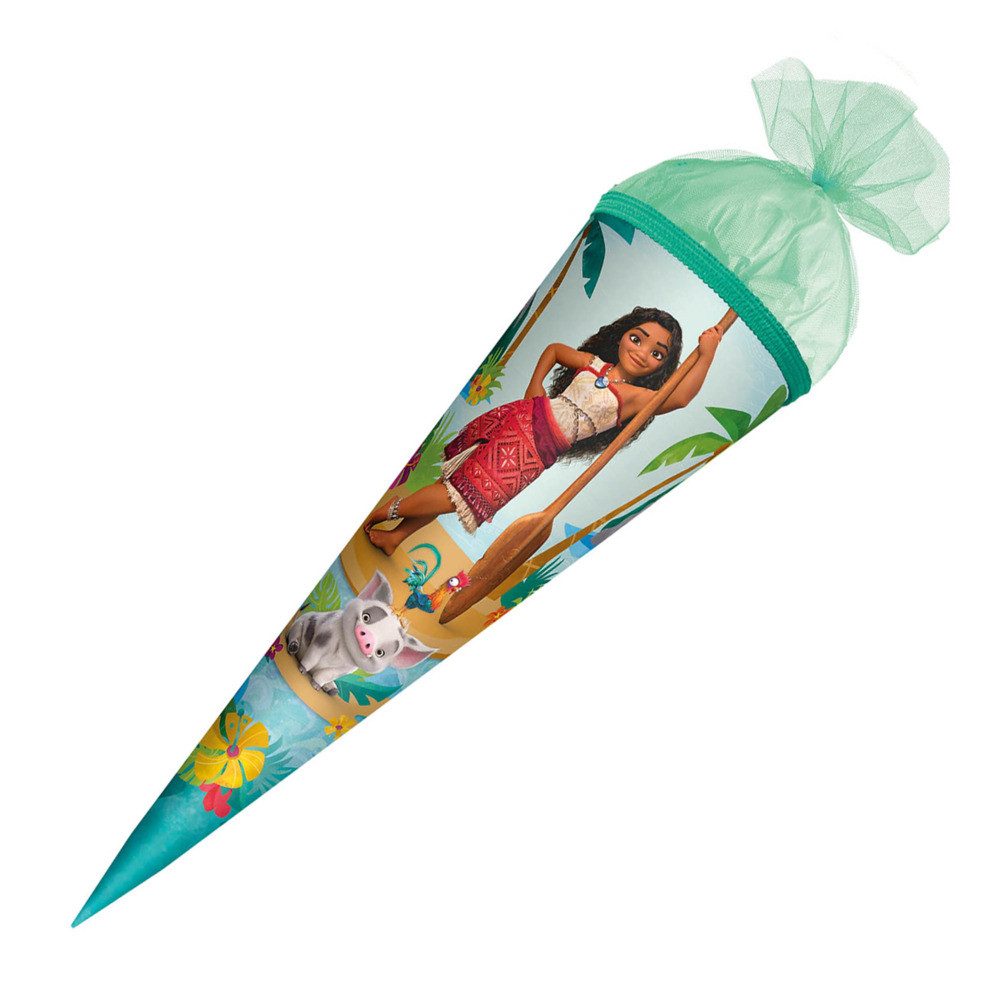 Schultüte Roth Schultüte Disney Vaiana rund Tüllverschluss 50cm