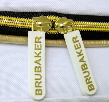 BRUBAKER Skitasche Carver Pro Ski Tasche "Grenoble" Weiß (Skibag für Skier und Skistöcke, 1-tlg., reißfest und schnittfest), gepolsterter Skisack mit Zipperverschluss