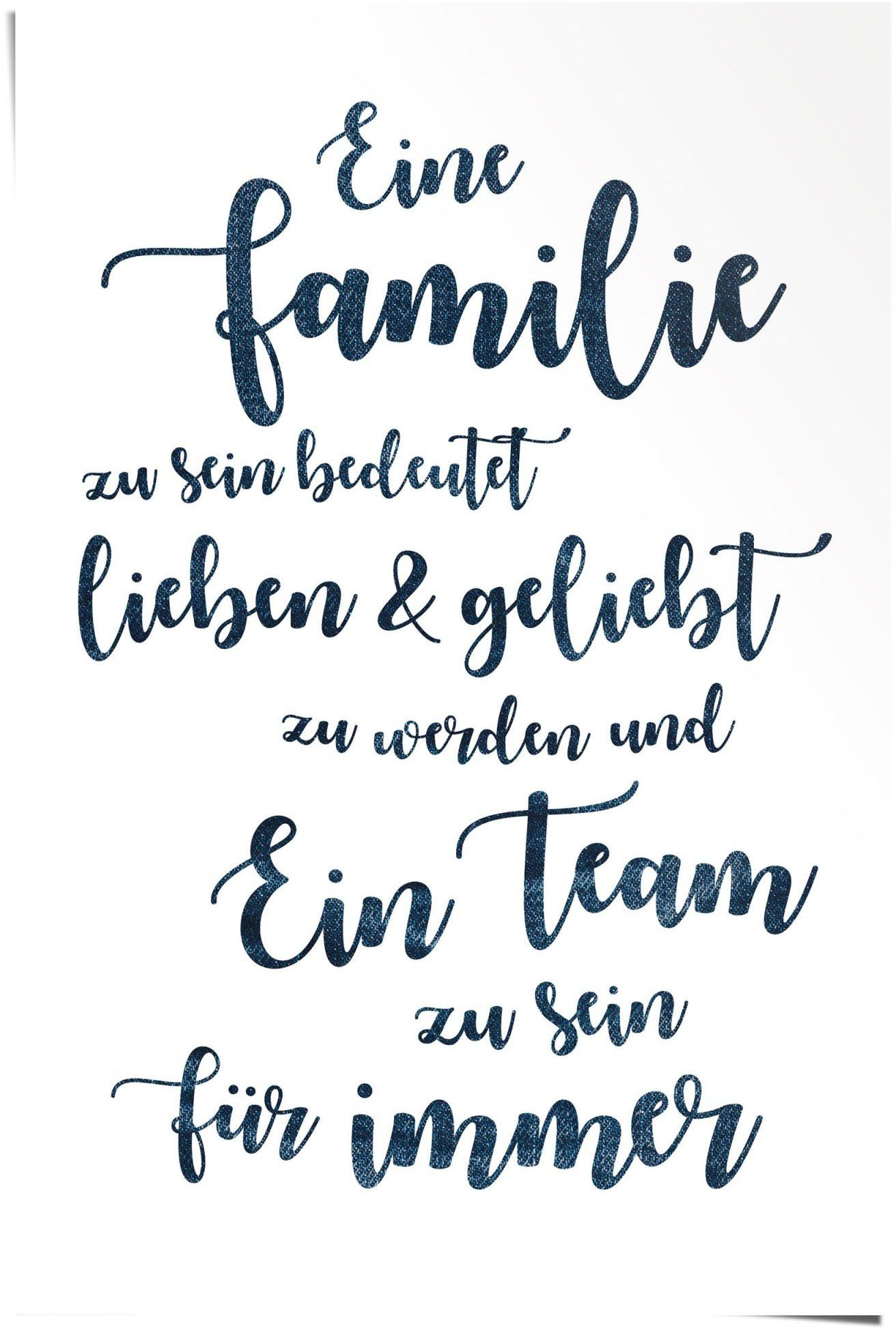 Reinders! Poster Eine Familie, ein (1 St) Team