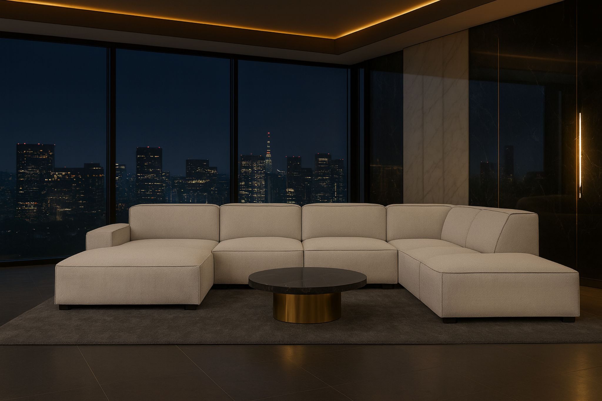 Kaiser Möbel Ecksofa Ecksofa Cursal V – großes modulares Design für Stil und Komfort, Einzelsofa