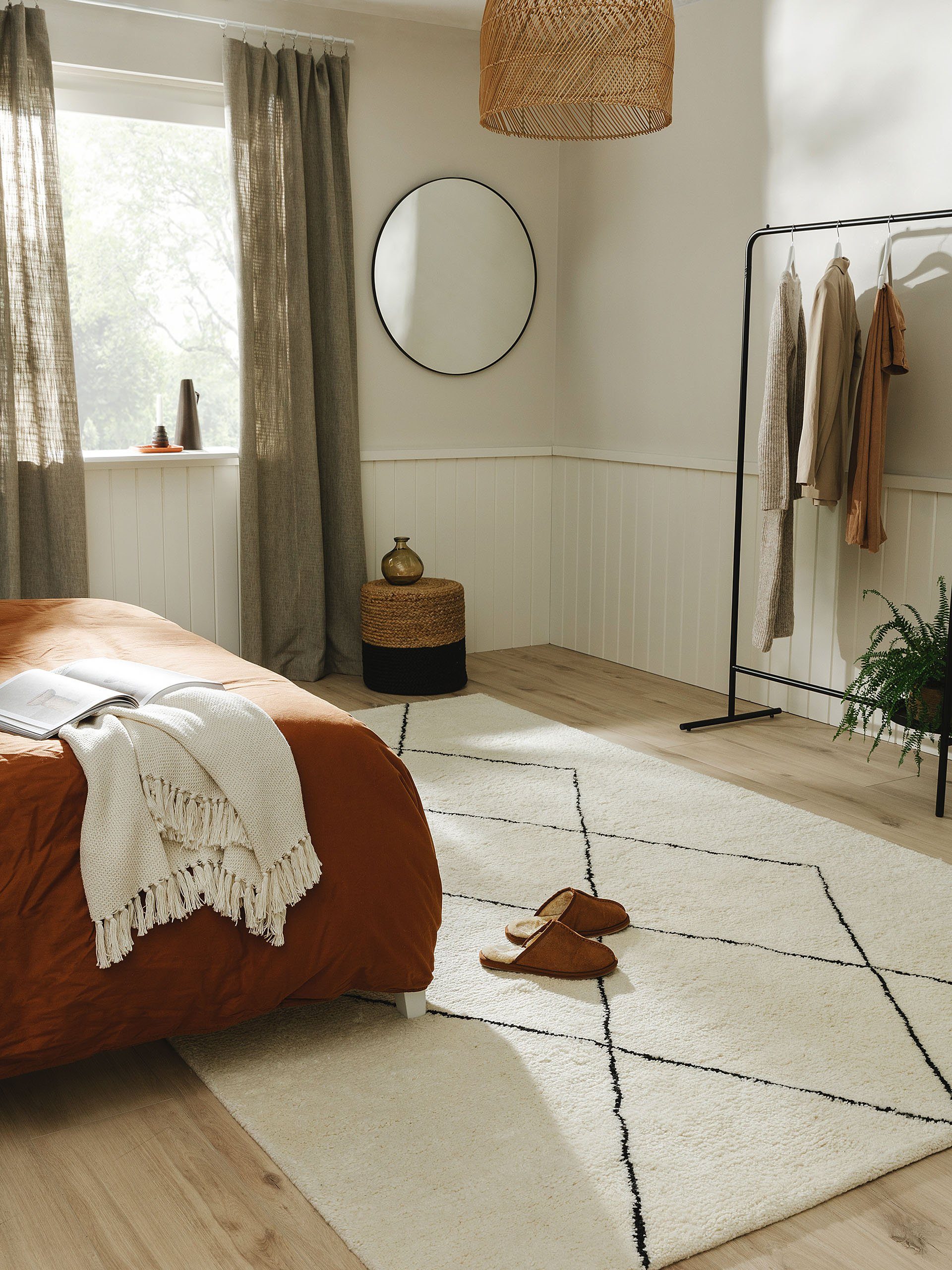 benuta Wollteppich Berber, rechteckig, Höhe: 31 mm, Wolle, Teppich Wohnzimm günstig online kaufen