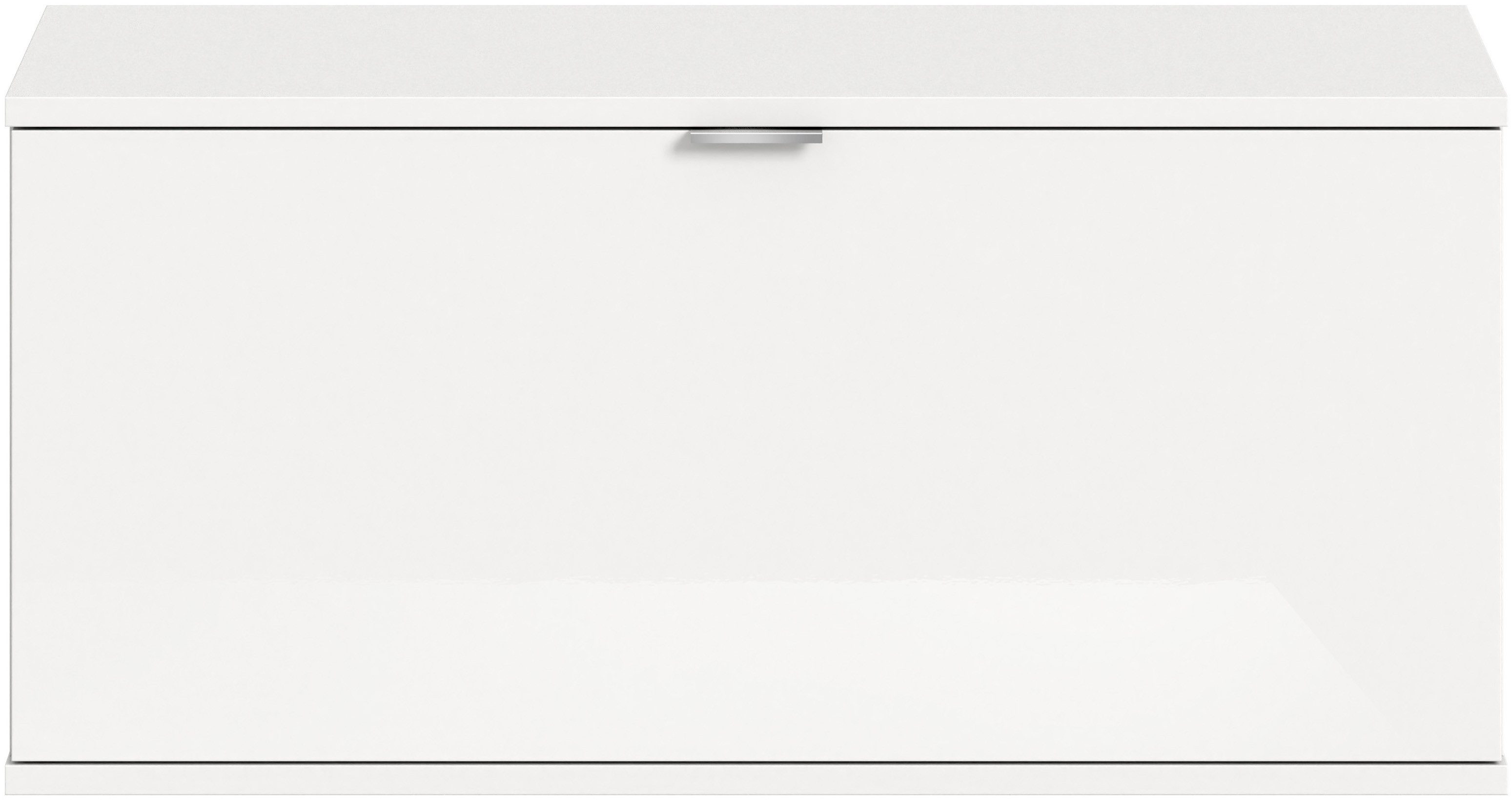 Home affaire Sitzbank Trondheim Sitzbank, Breite 92 cm, (1-St), hochglanz, stehend/hängend montierbar,1 Klappe, Flur, Diele – Bild 3 von 5