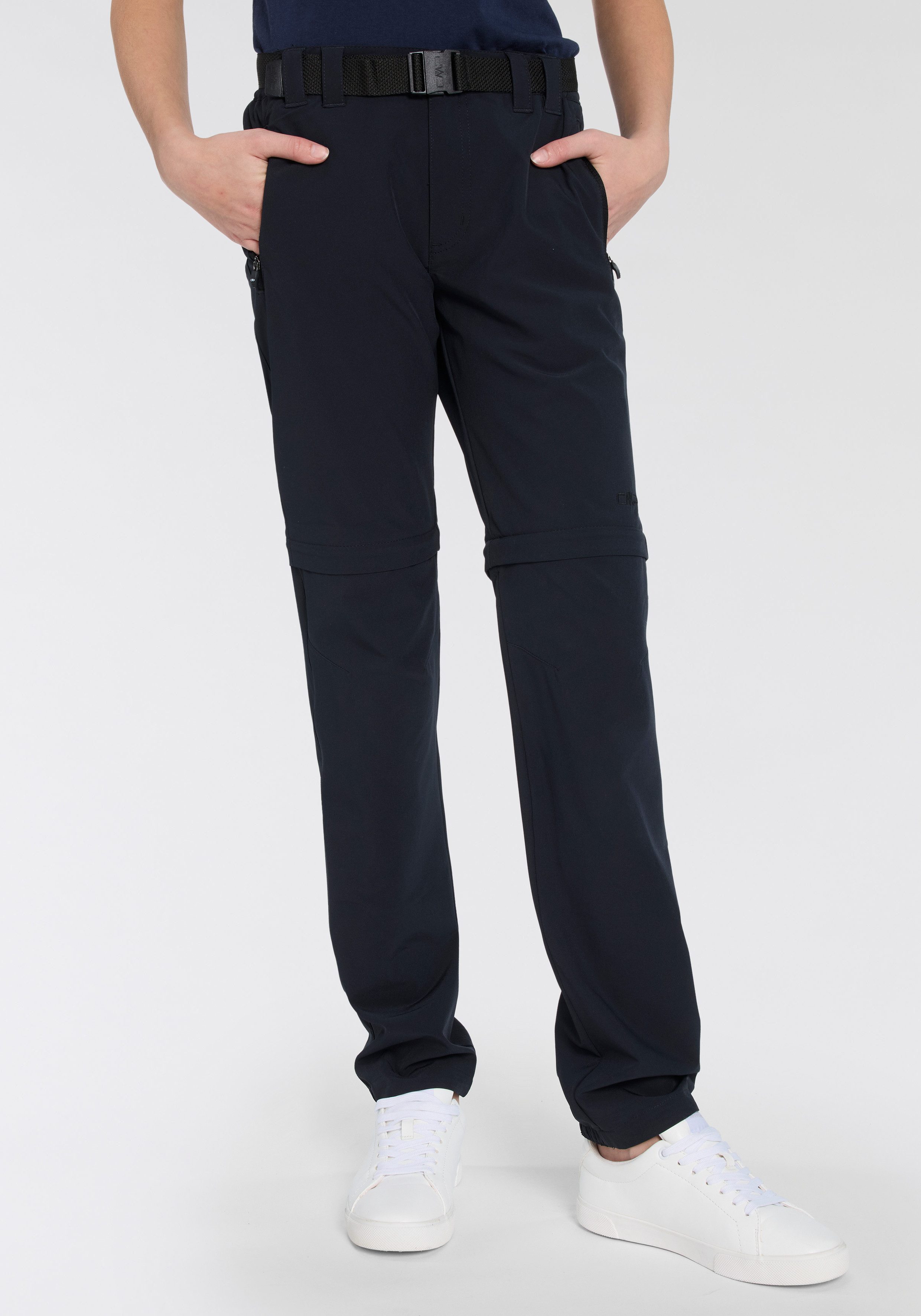 CMP Zip-off-Hose KID ZIP OFF PANT (Set, mit Gürtel) für Kinder, mit Zip-off-Funktion, elastisch, atmungsaktiv
