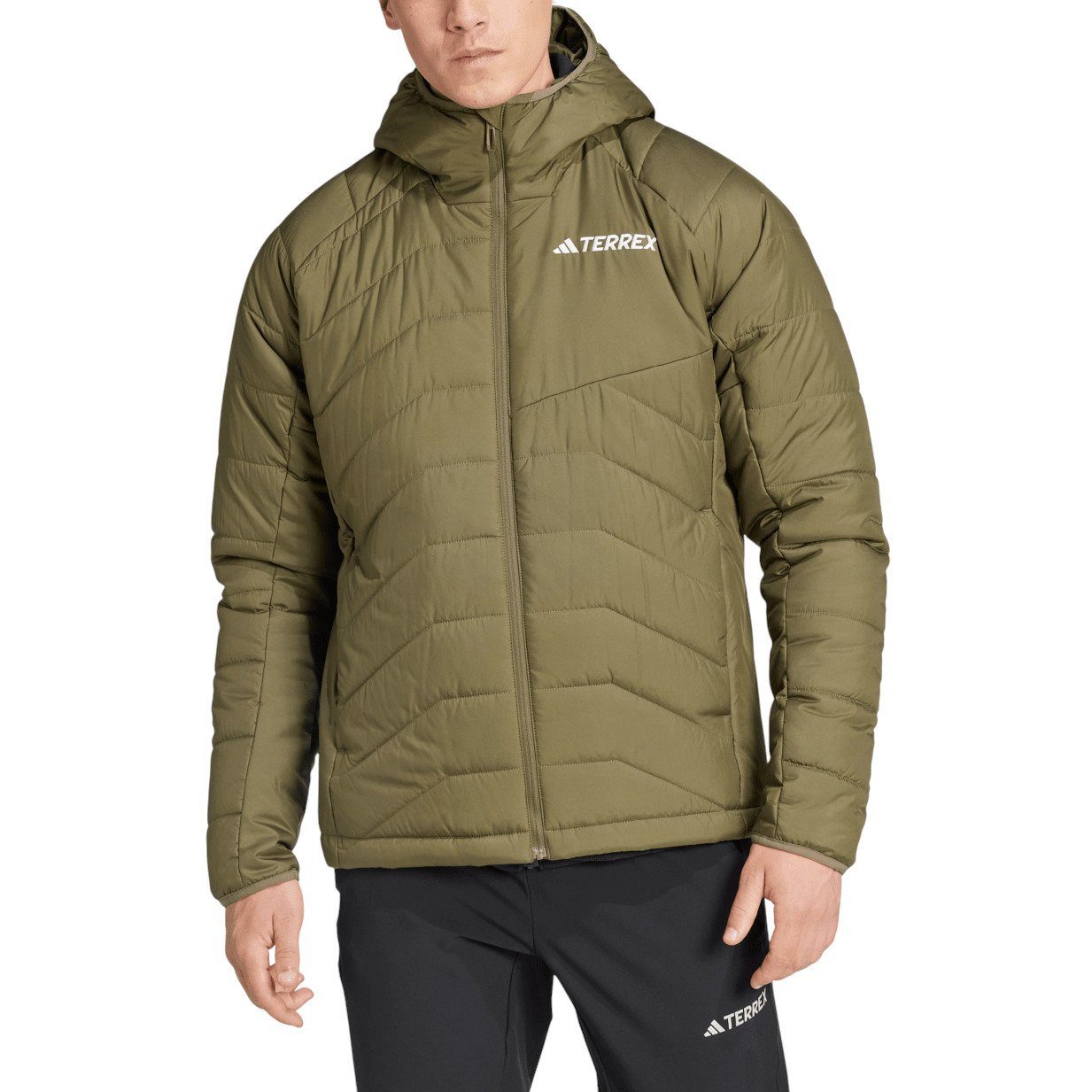 adidas Performance Funktionsjacke Isolationsjacke Terrex Multi Synthetic Hooded (Wanderjacke) olivegrün