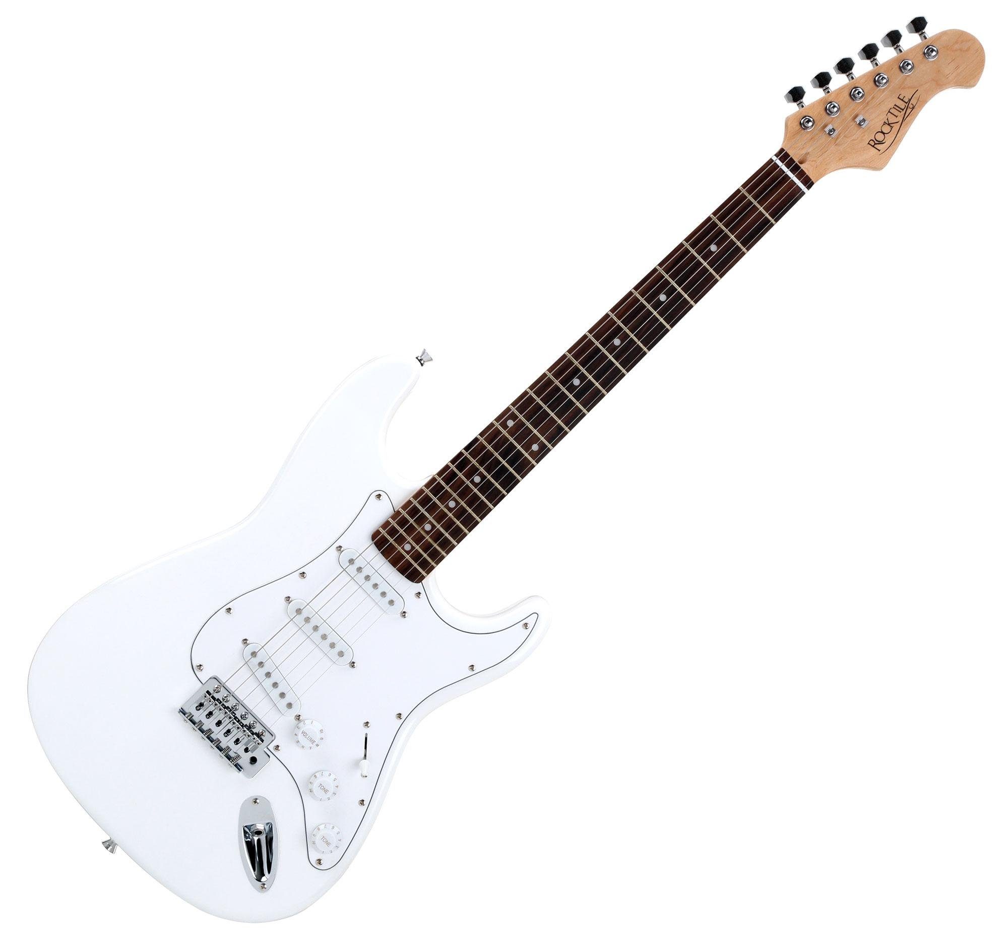 Rocktile E-Gitarre Banger's Pack elektrische Gitarre Komplettset, Banger's Set, inkl. Verstärker, Tasche, Kabel, Gurt, Schule, inkl. Verstärker, Tasche, Kabel, Gurt, Schule
