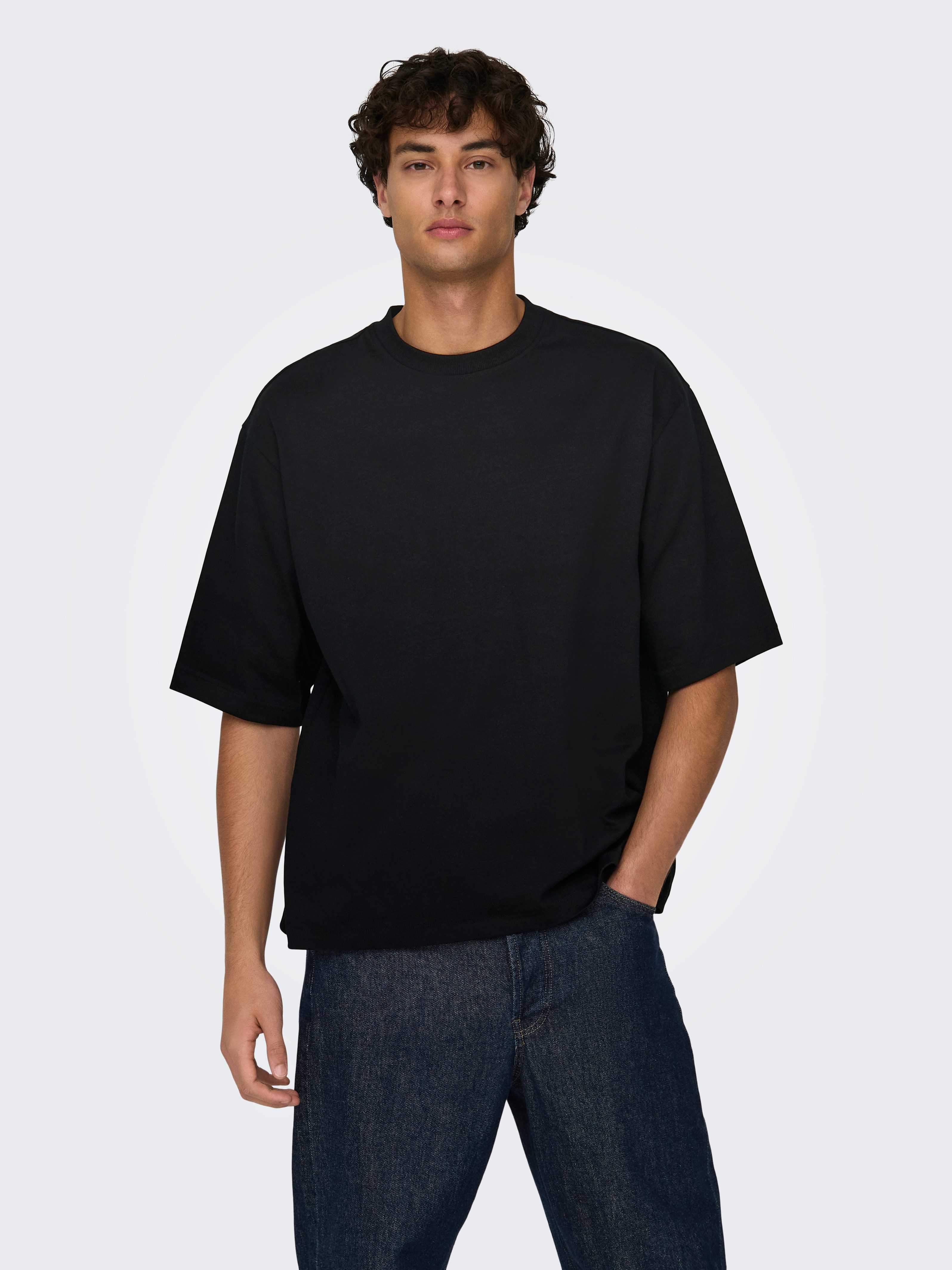 ONLY & SONS Rundhalsshirt ONSMILLENIUM OVZ SS TEE NOOS