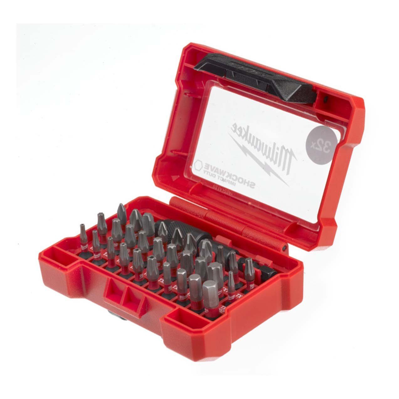 Milwaukee Bit-Set Milwaukee SHOCKWAVE Compact-Set, Bitset, schlagfest - Set 32-teilig