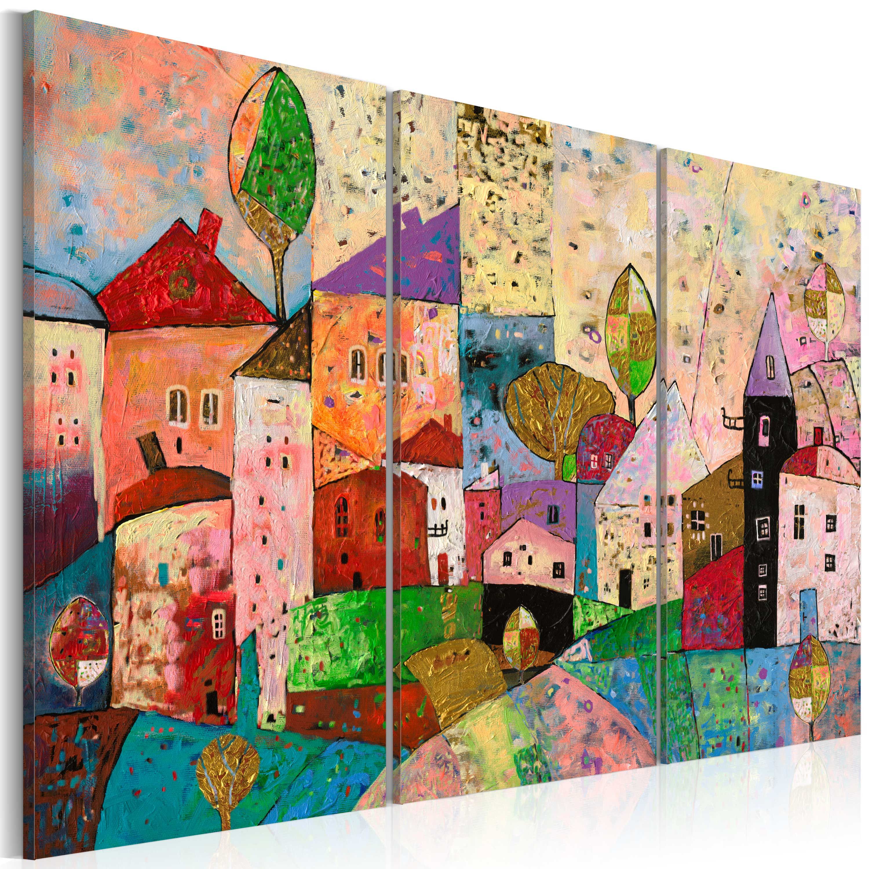 Artgeist Wandbild Picturesque Small Town