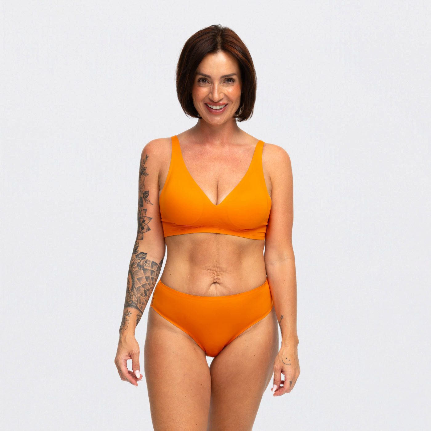 Creamy Fabrics Soft-BH Comfort Push up BH mit Spitze-Sunset Orange-M (1-tlg günstig online kaufen