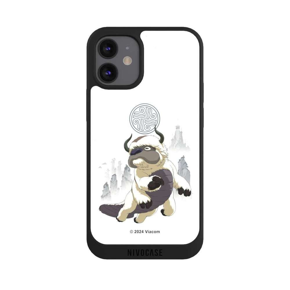NIVOCASE Handyhülle Avatar - Der Herr der Elemente Appa Offizielles Lizenzprodukt Appa, Apple iPhone 12 mini Handyhülle Hülle NIVOpure Case Schwarz
