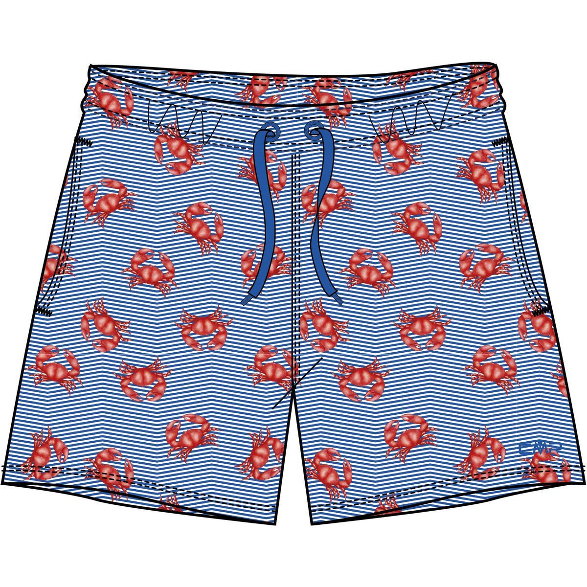 CMP Badeshorts MAN Shorts Leichte, schnell trocknende Herren-Badeshorts mit lebendigem Design