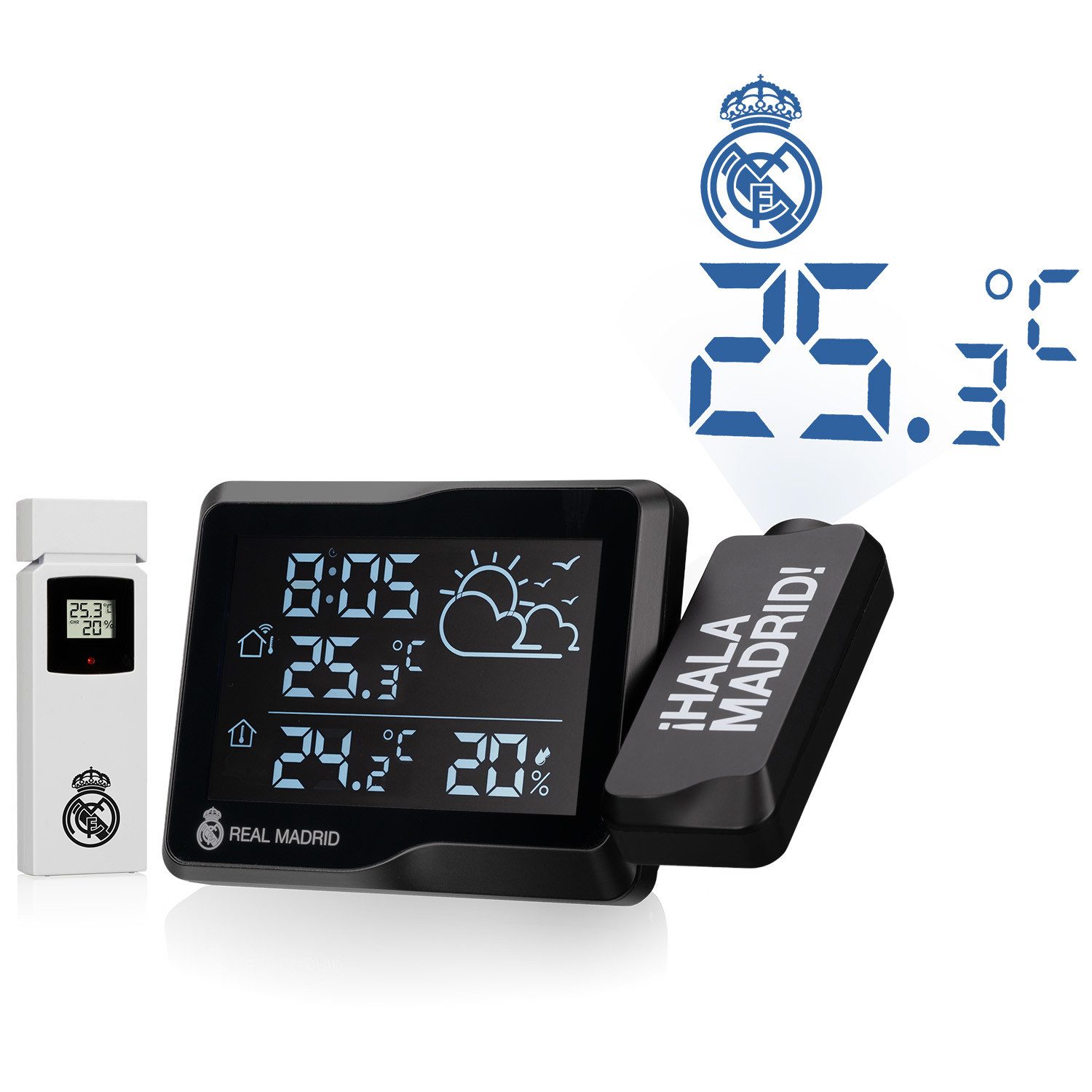 Real Madrid Real Madrid Projektions-Funkwetterstation Wetterstation