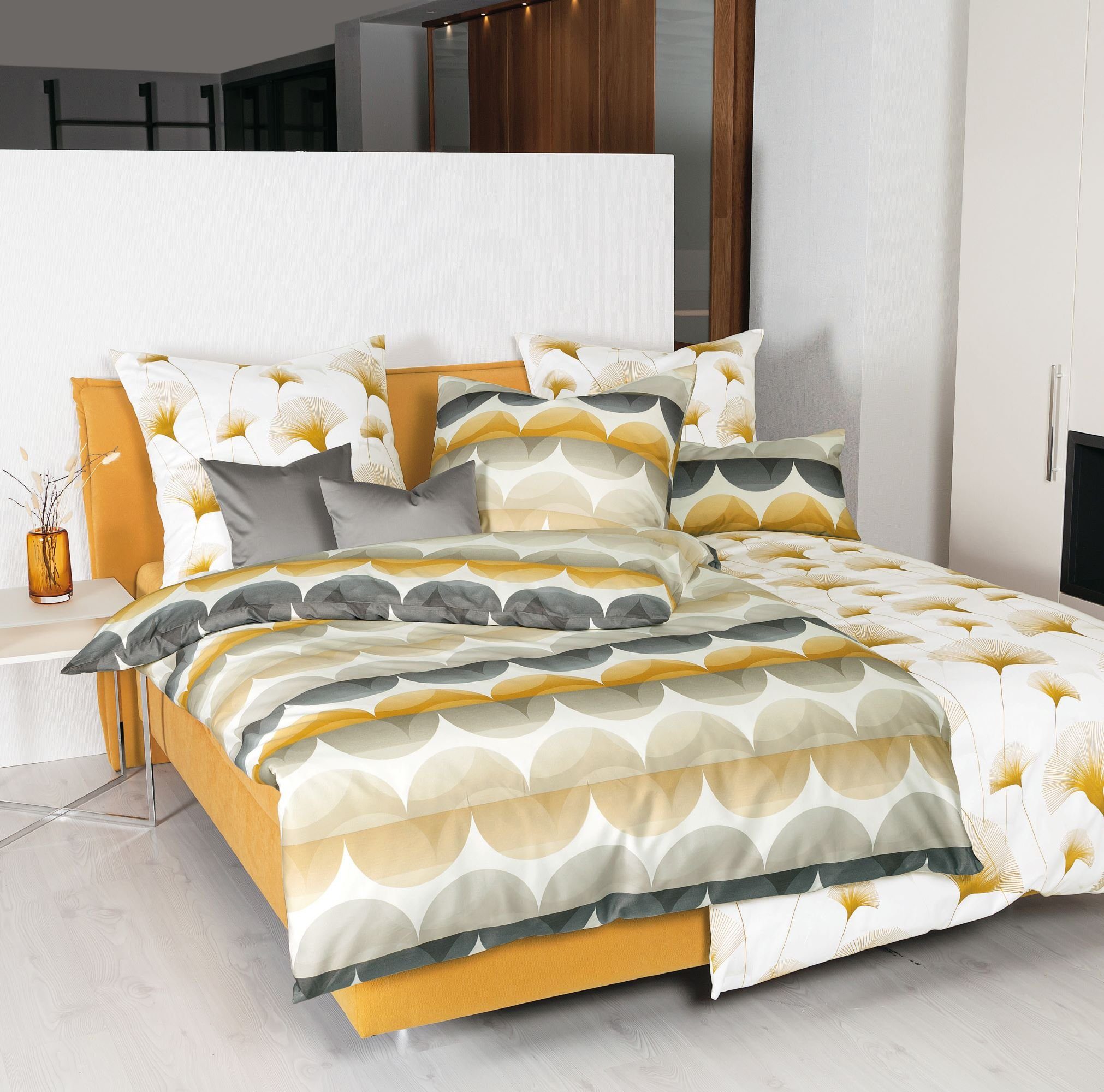 Janine Bettwäsche Janine Moments Mako-Satin Bettwäsche günstig online kaufen